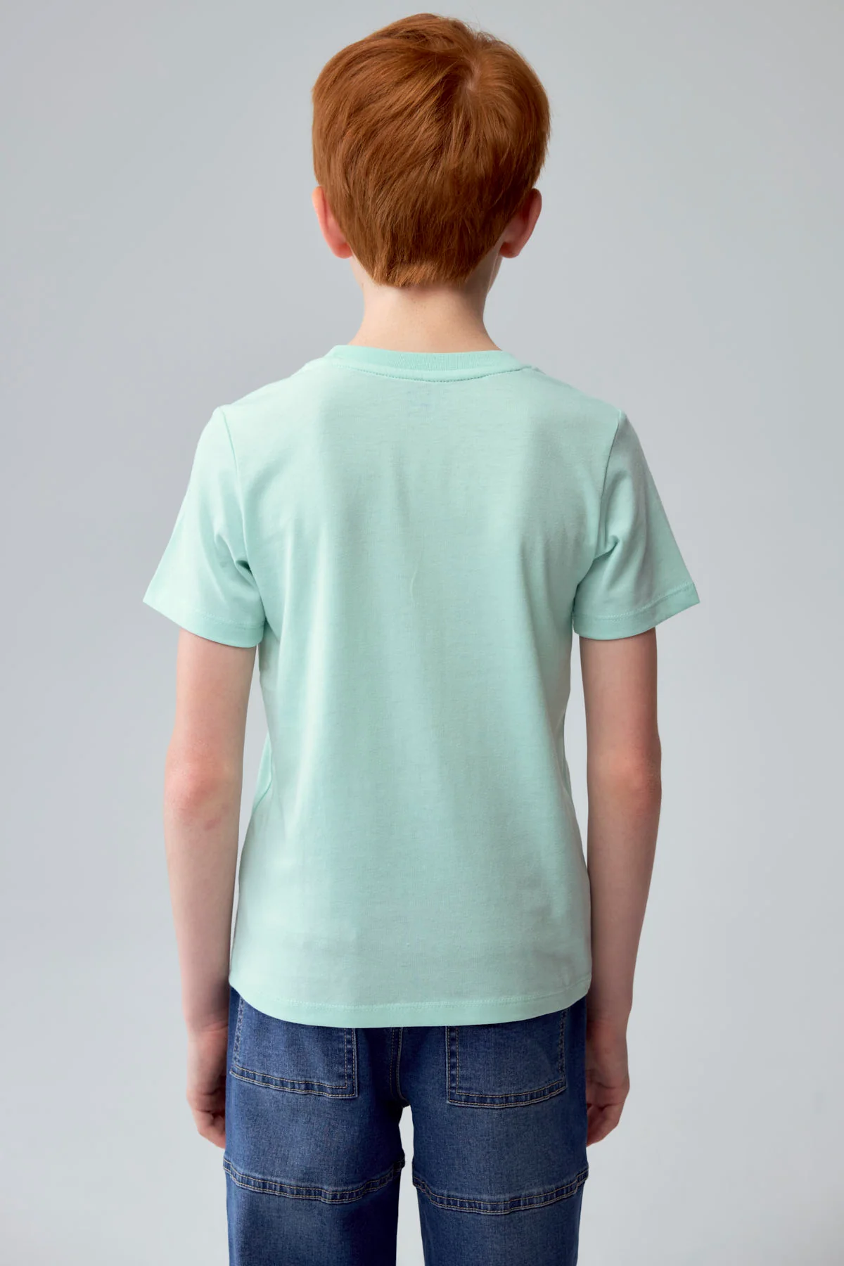 Polera Niño Print Gamer Verde Claro - Image 3
