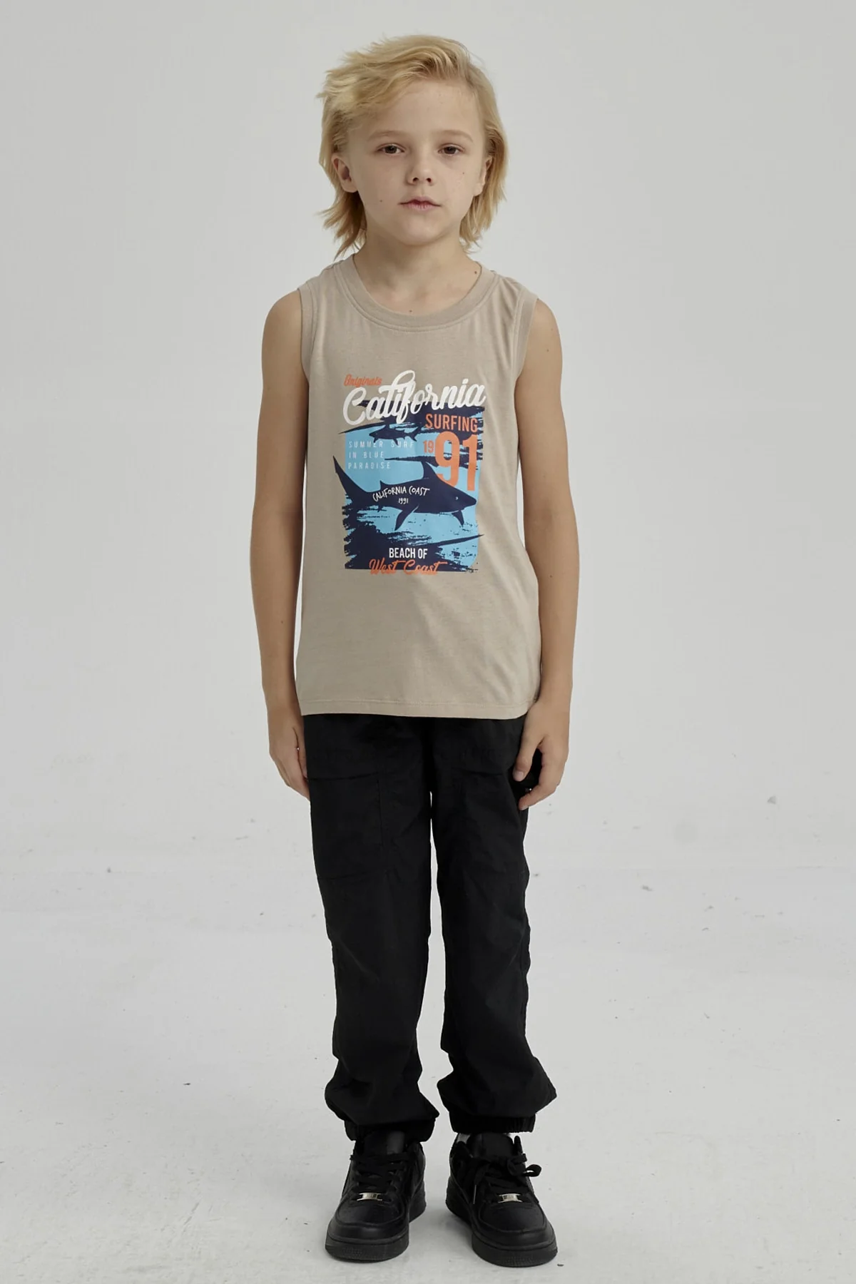 Polera Niño Print Kaki - Image 4
