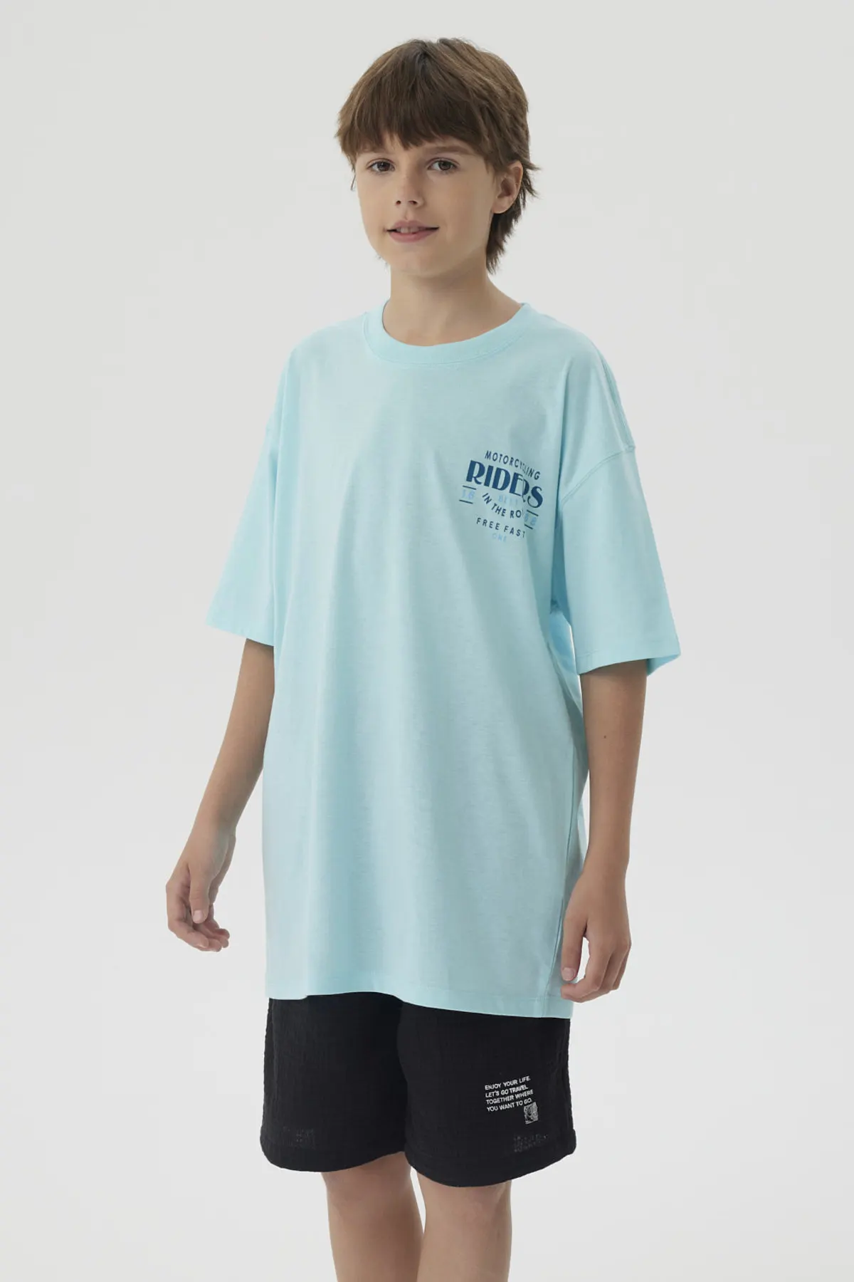 Polera Niño Print Posicional Aqua - Image 3