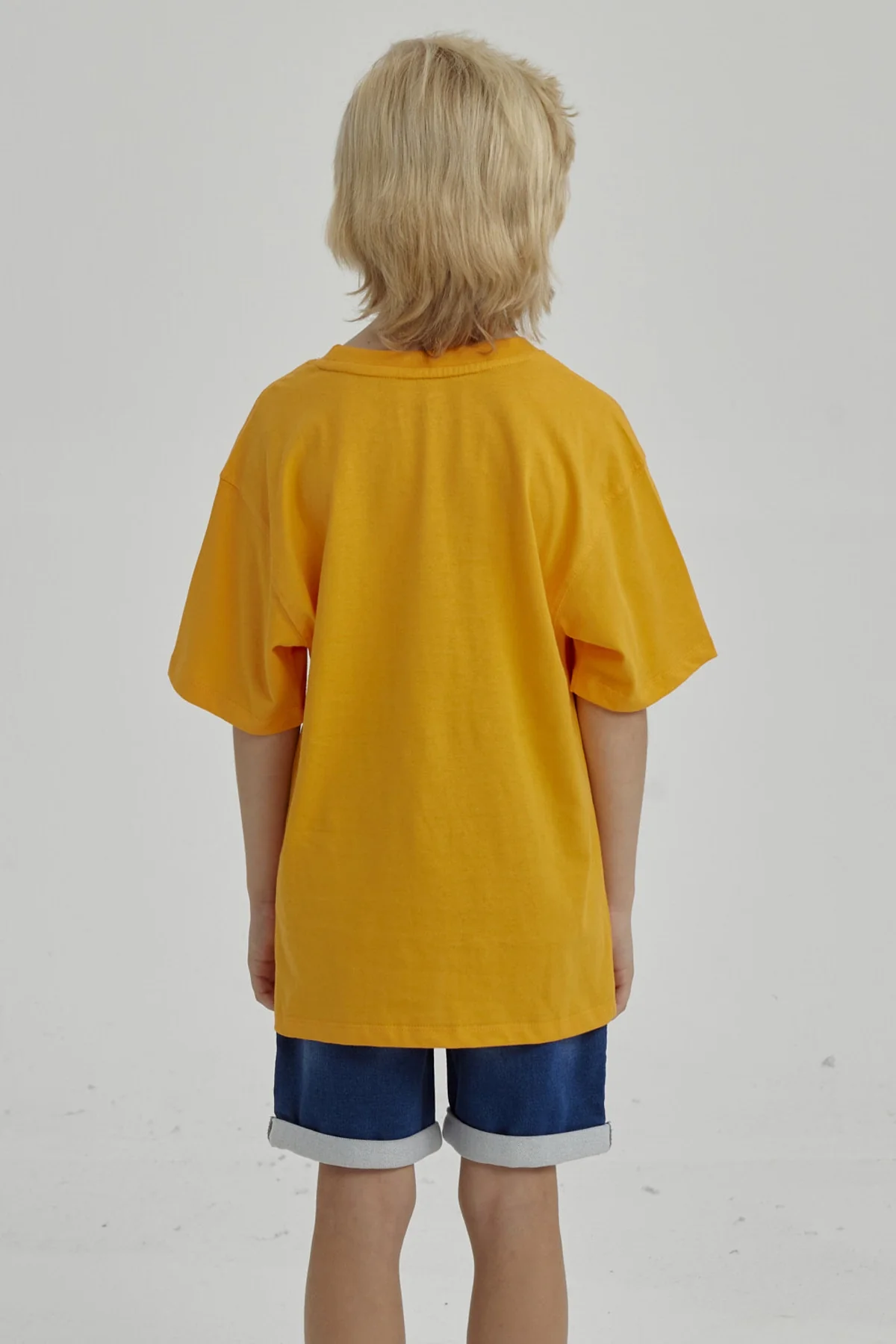 Polera Niño Print Posicional Naranjo - Image 3