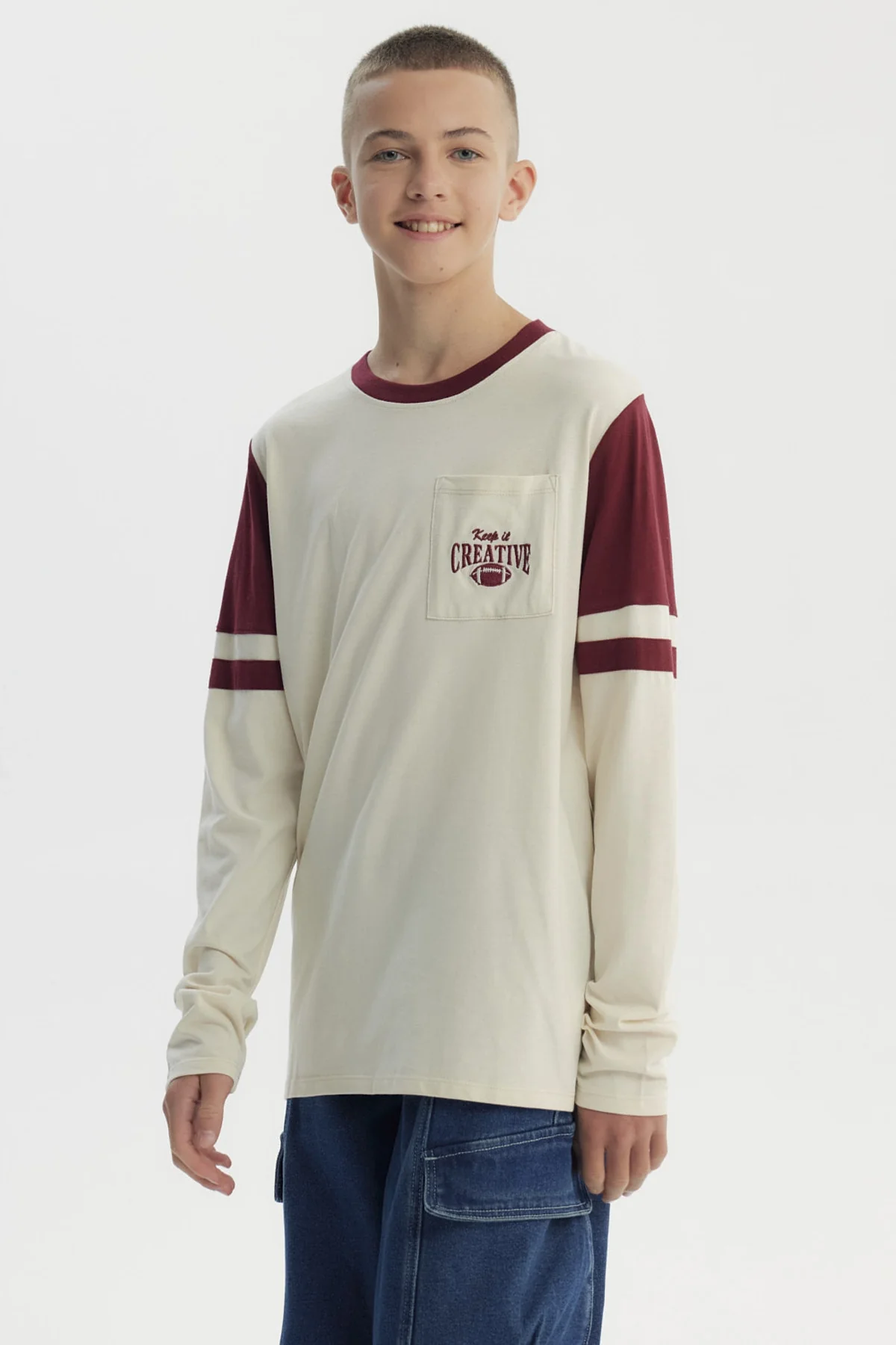 Polera Niño Slim Crudo - Image 3