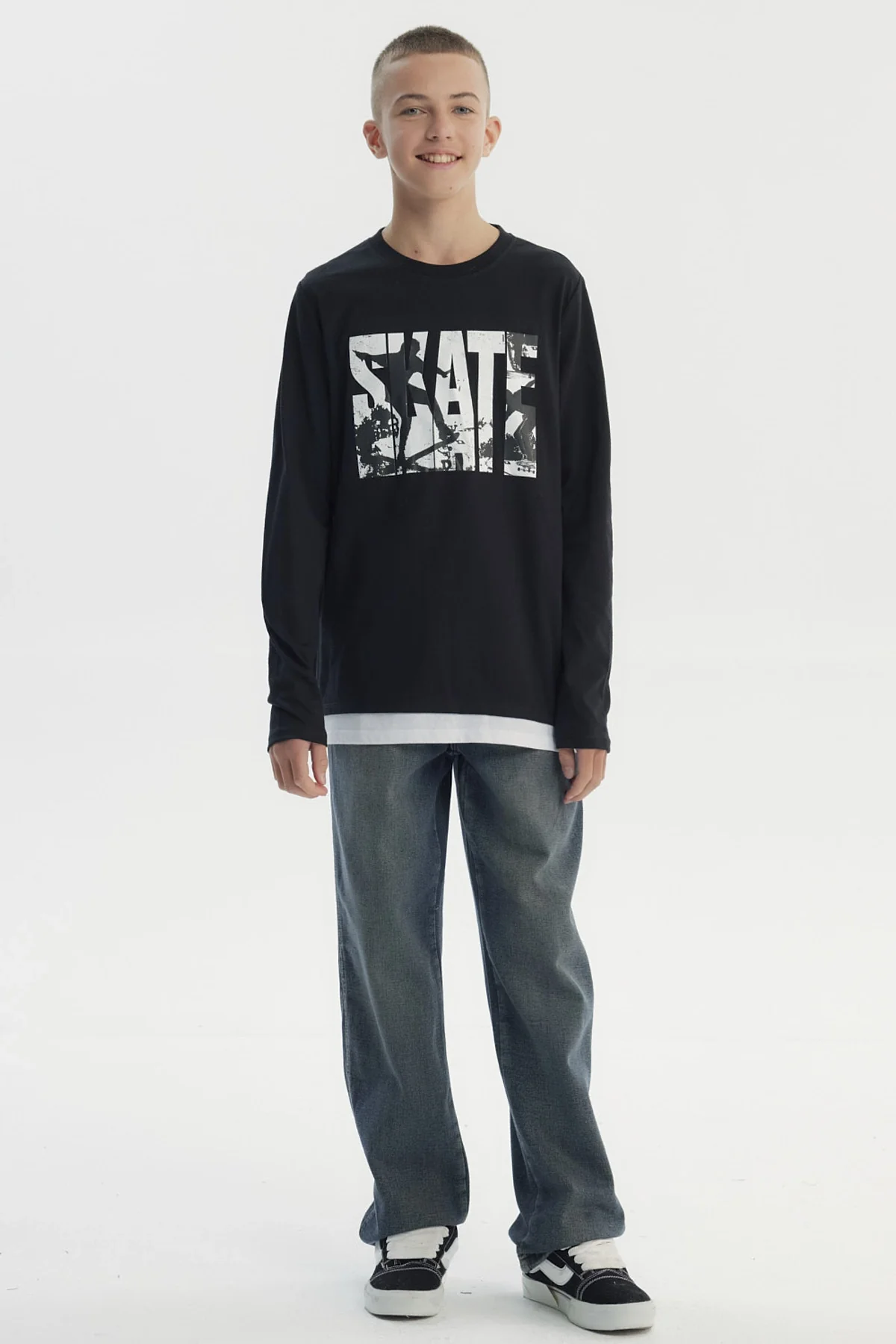 Polera Niño Slim Negro - Image 4