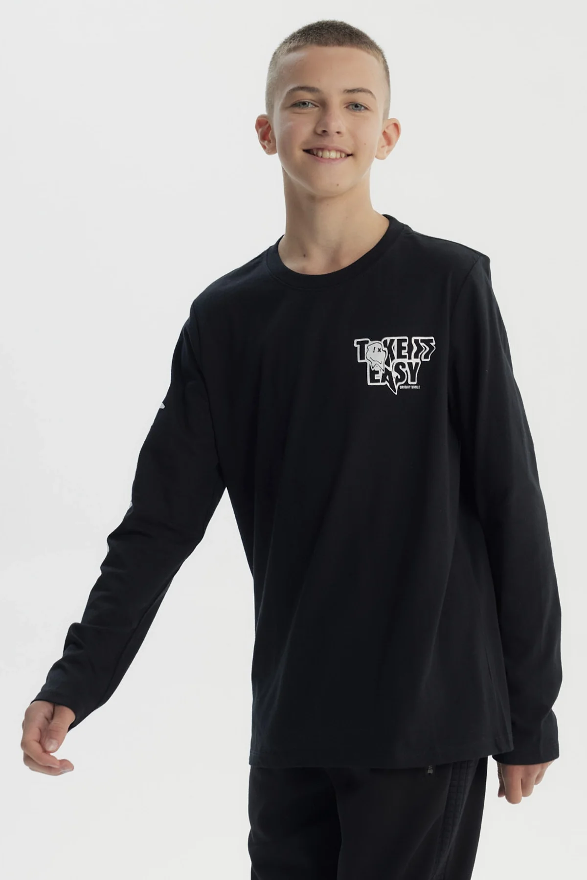 Polera Niño Slim Negro - Image 2
