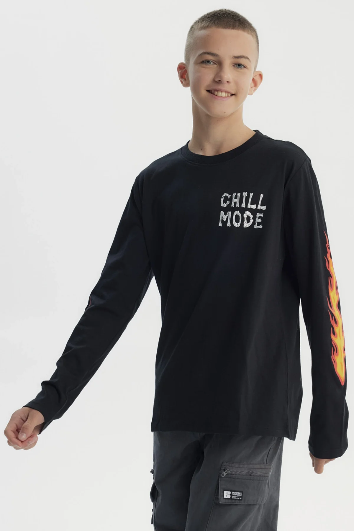 Polera Niño Slim Negro - Image 2