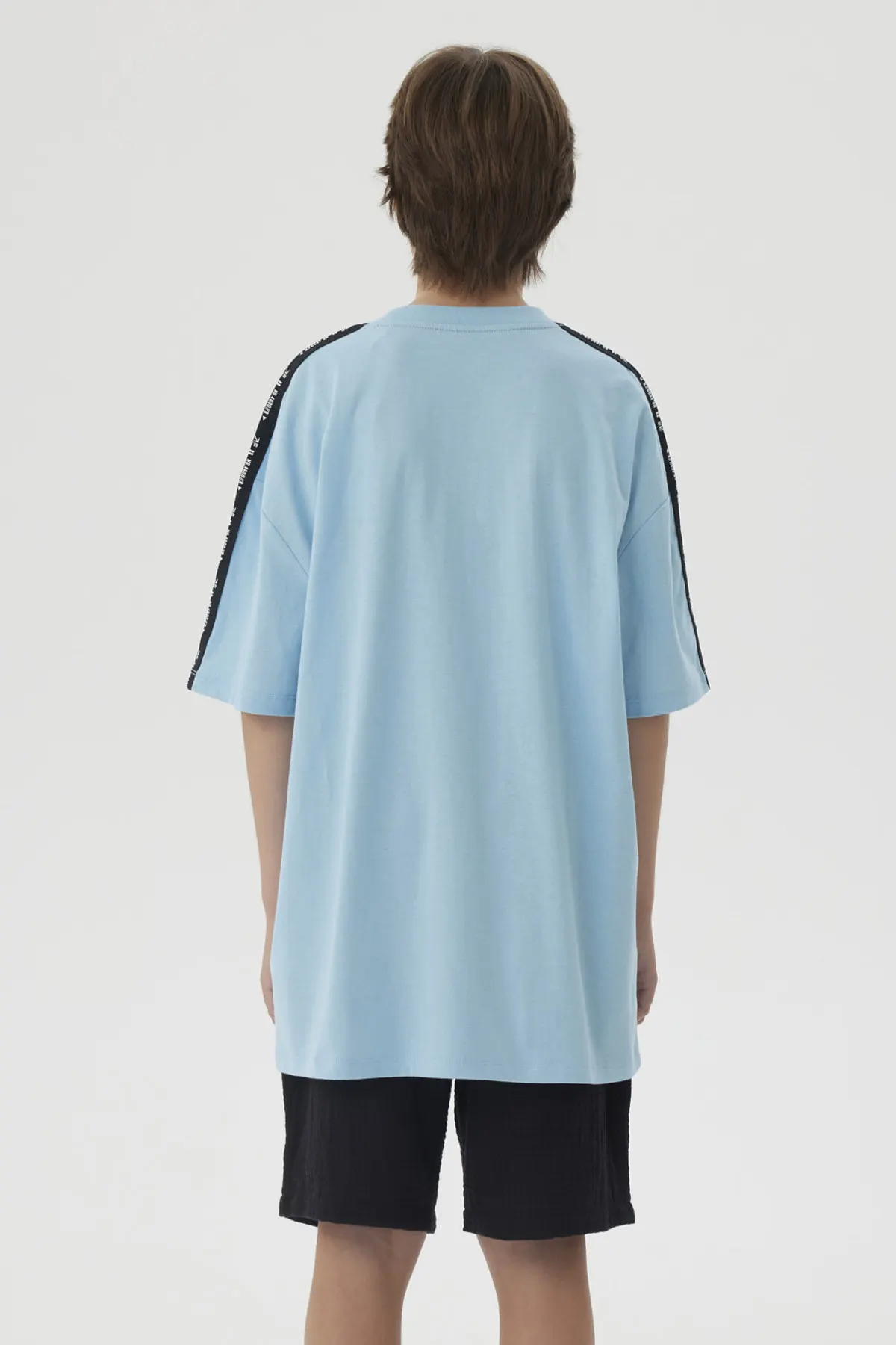 Polera Niño Tape Celeste - Image 3