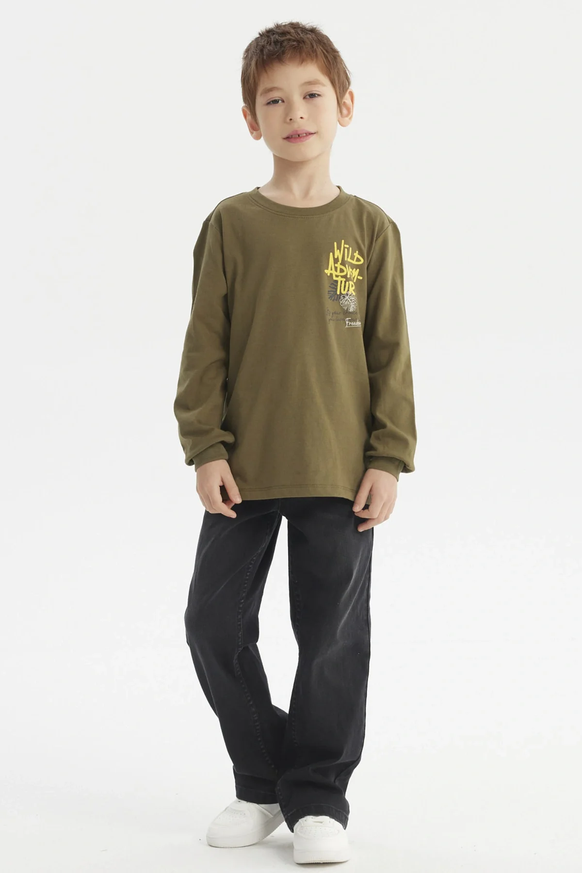 Polera Niño Toddler Print Verde Militar - Image 4