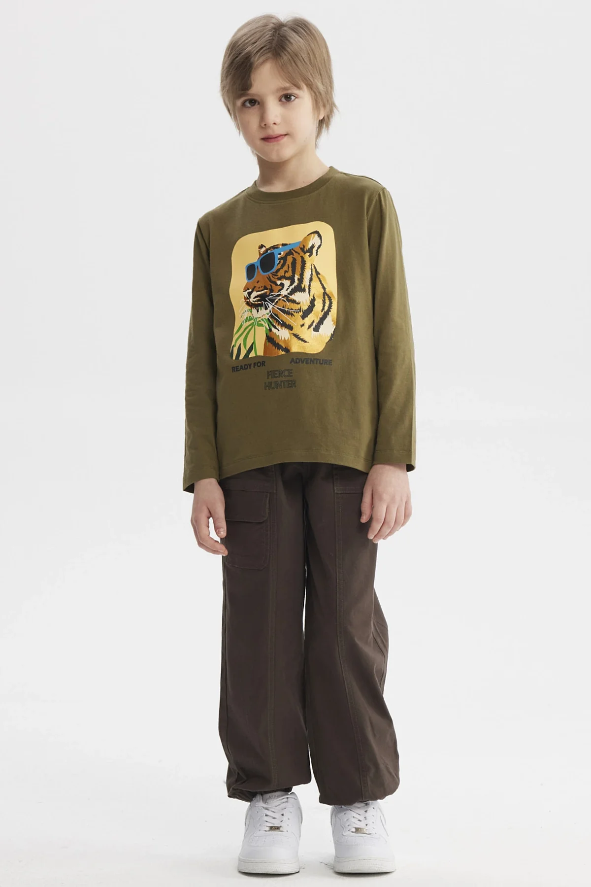 Polera Niño Toddler Print Verde Militar - Image 4