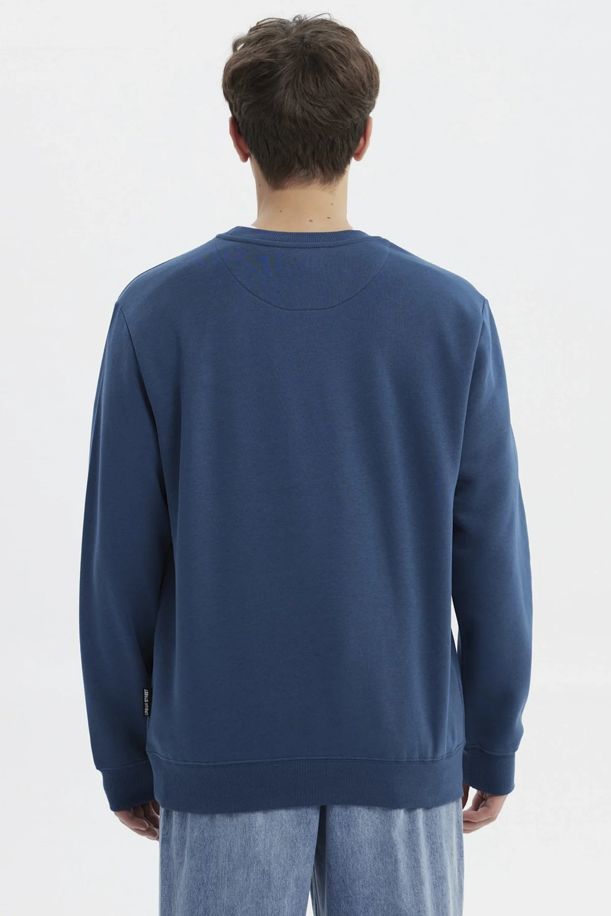 Polerón Hombre Básico Azul Oscuro - Image 3