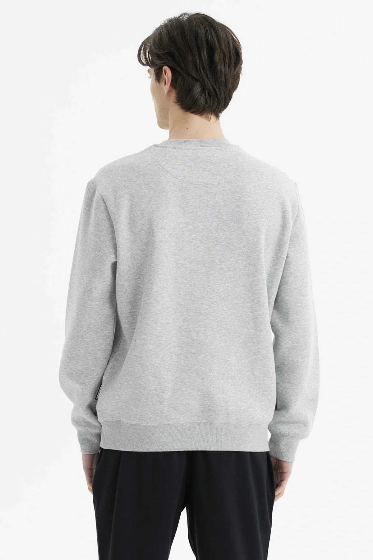 Polerón Hombre Básico Gris Melange - Image 3