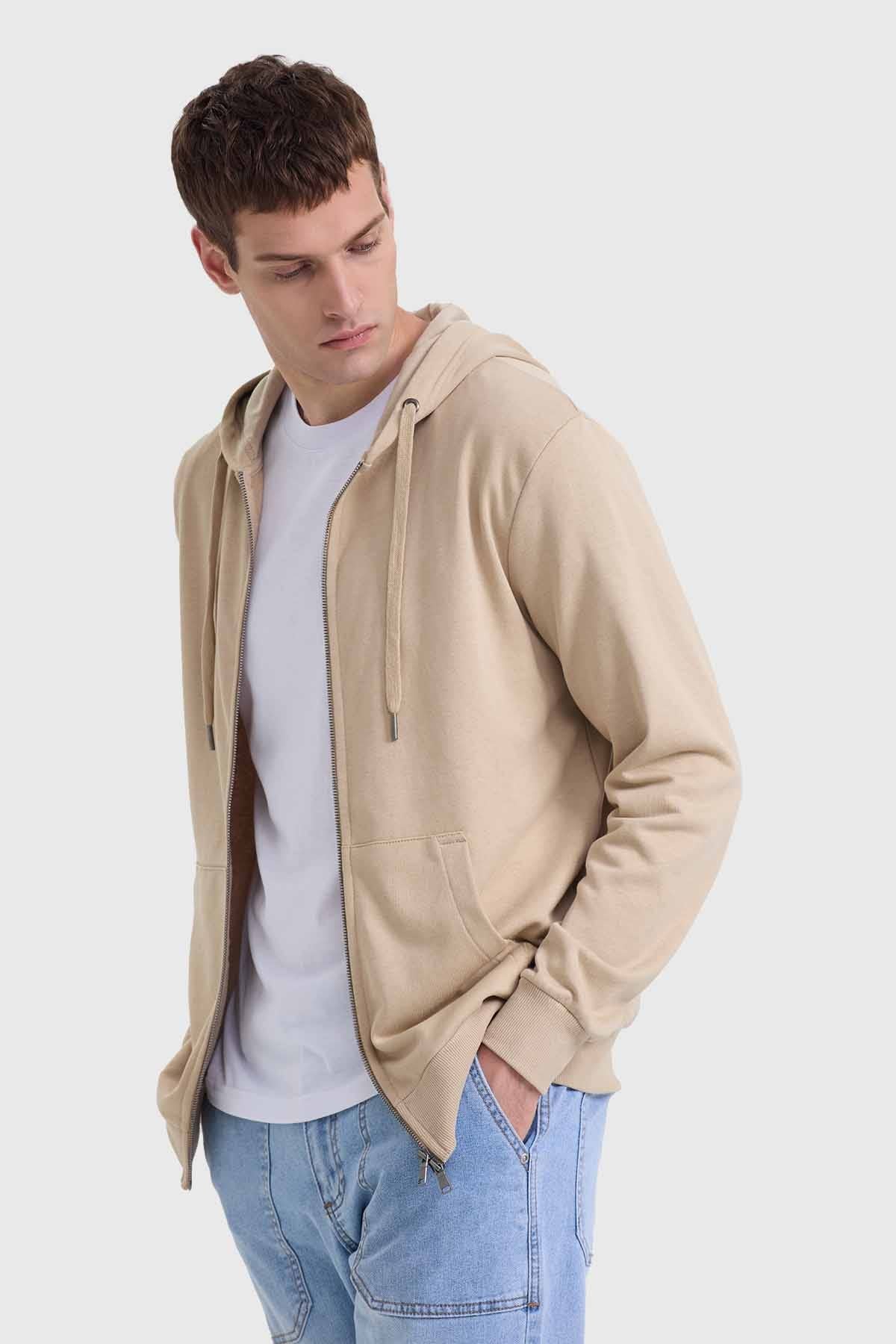 Polerón Hombre Básico Rider Beige - Image 2