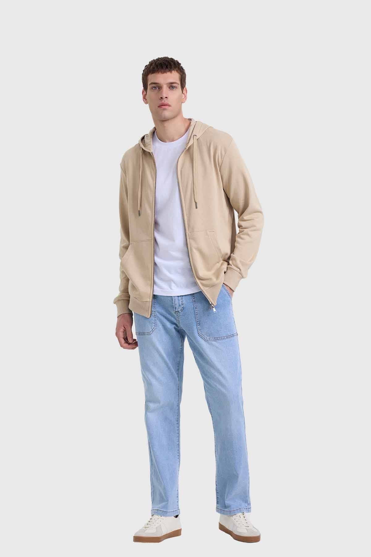 Polerón Hombre Básico Rider Beige - Image 4