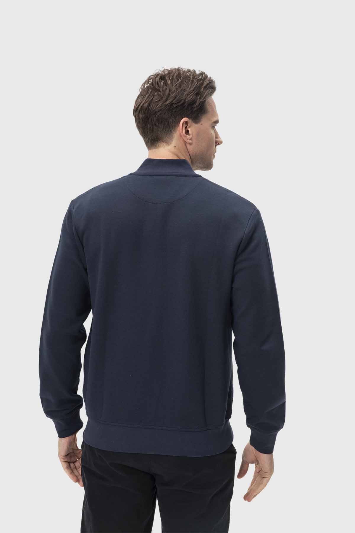 Polerón Hombre Bomber Azul - Image 3