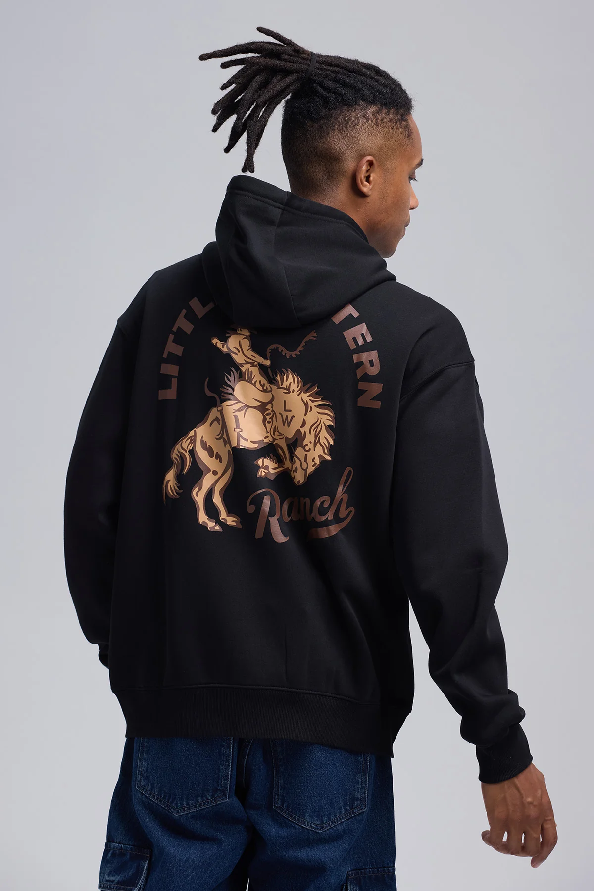 Polerón Hombre Full Zipper Doble Negro - Image 3