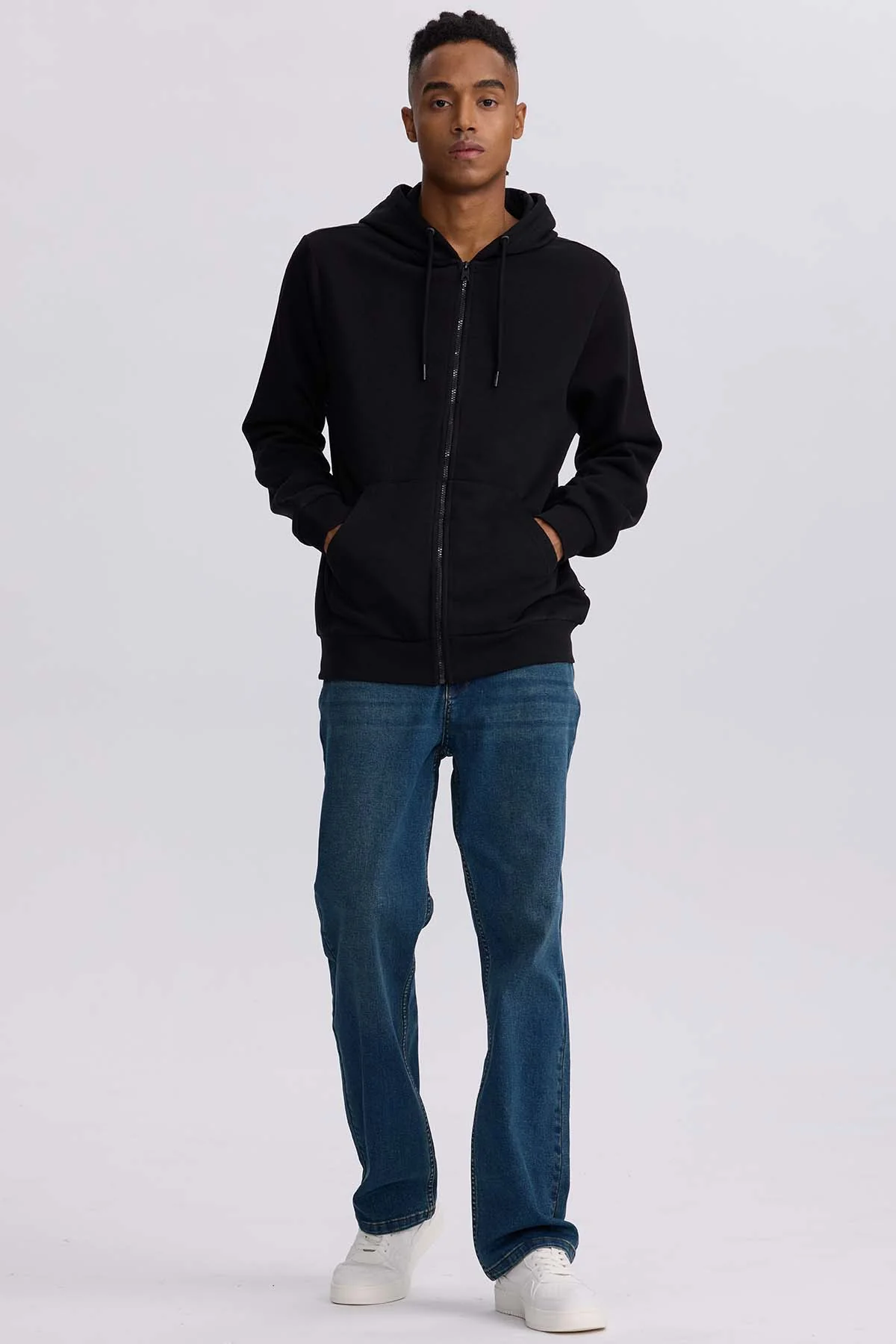 Polerón Hombre Full Zipper Negro - Image 4