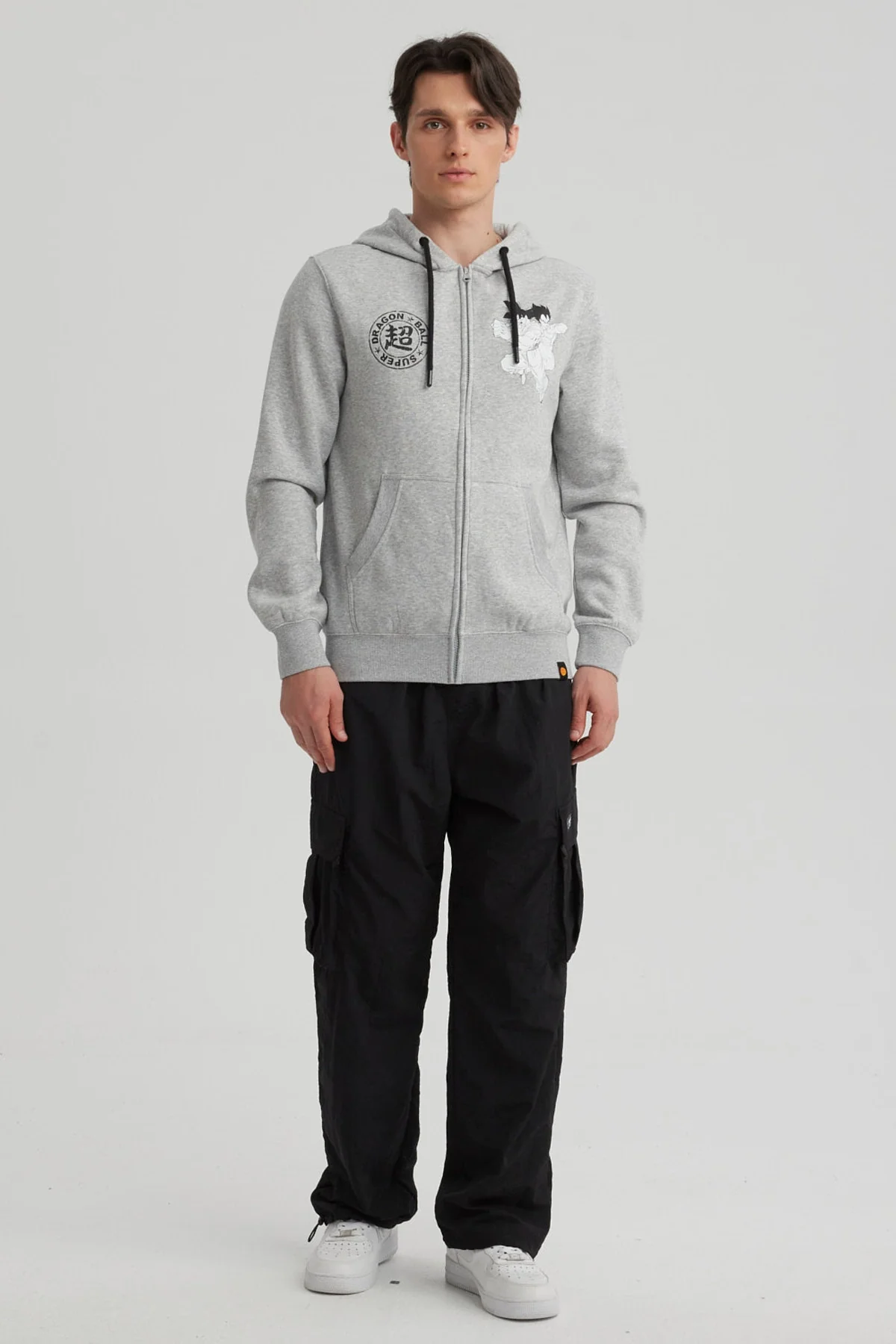 Polerón Hombre Gokú Gris Melange - Image 4