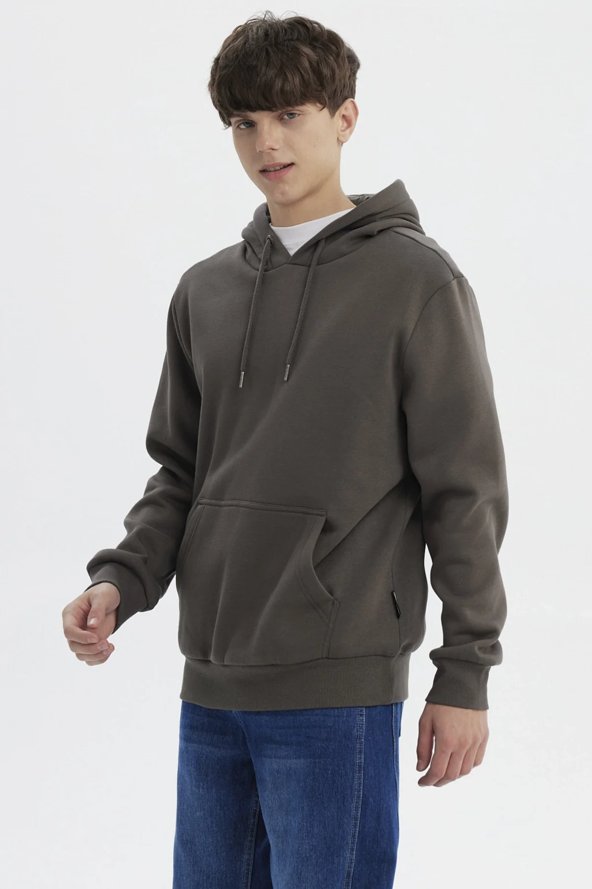 Polerón Hombre Hoodie Básico Acero - Image 2
