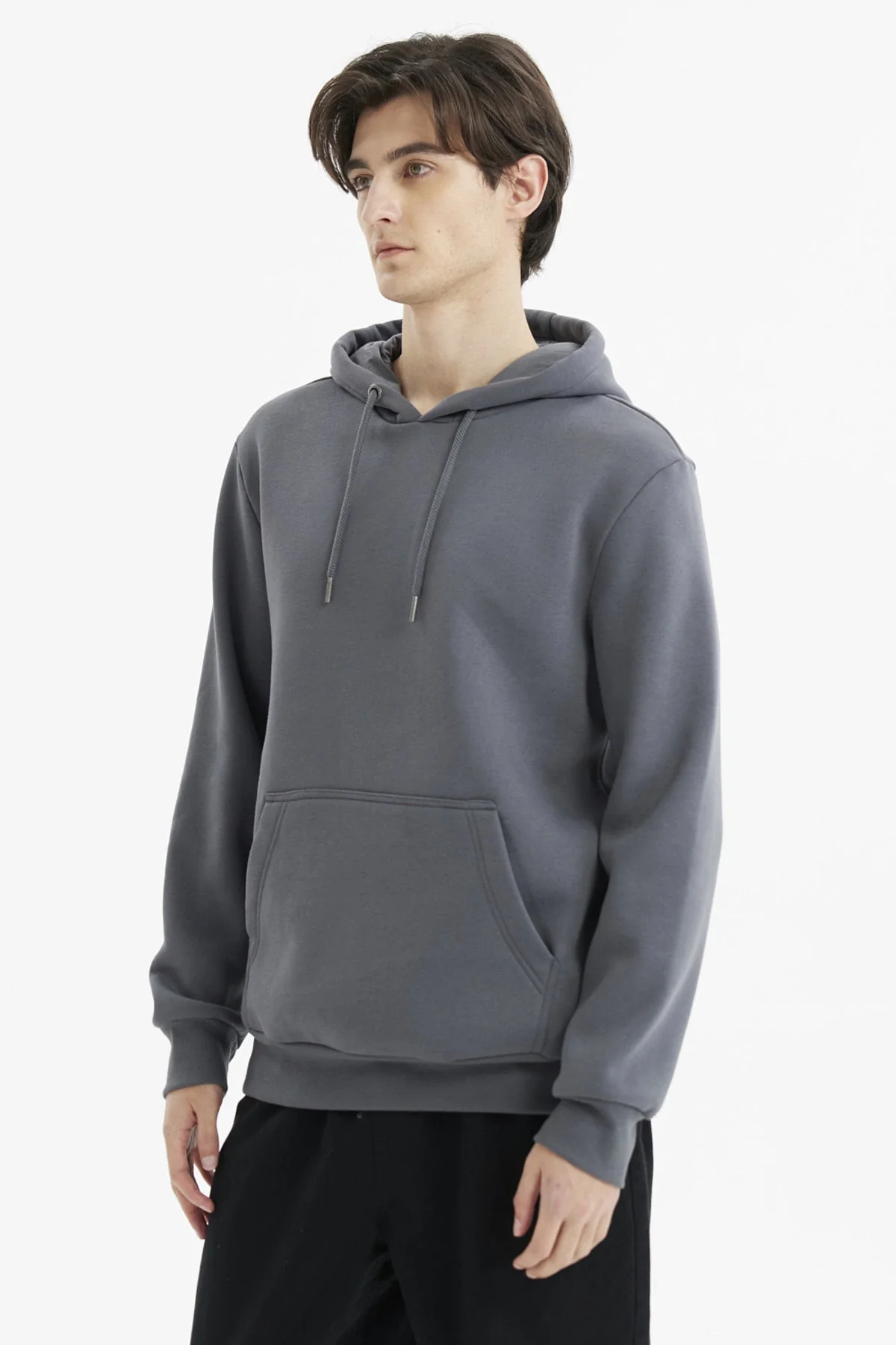 Polerón Hombre Hoodie Básico Marengo - Image 2