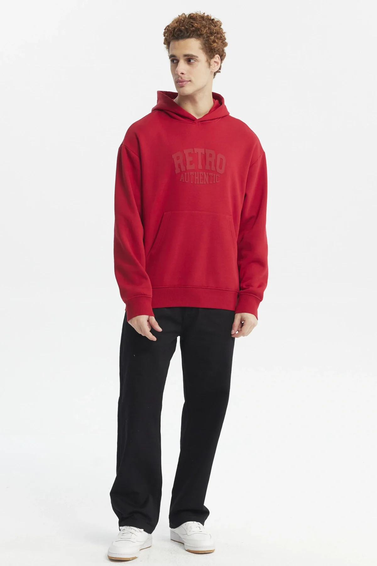Polerón Hombre Hoodie Print Central Rojo - Image 4