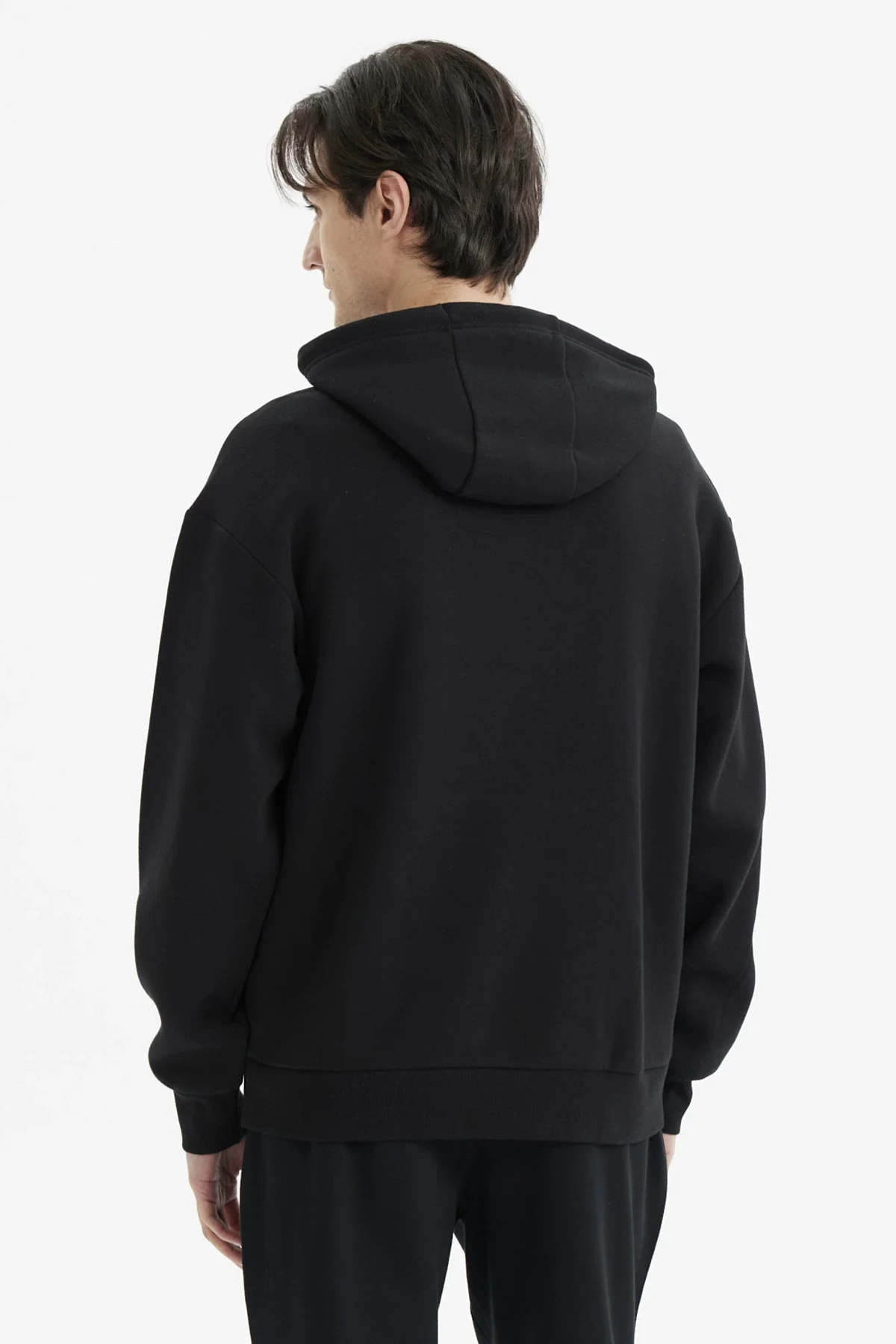 Polerón Hombre Hoodie Print Frontal Negro - Image 3