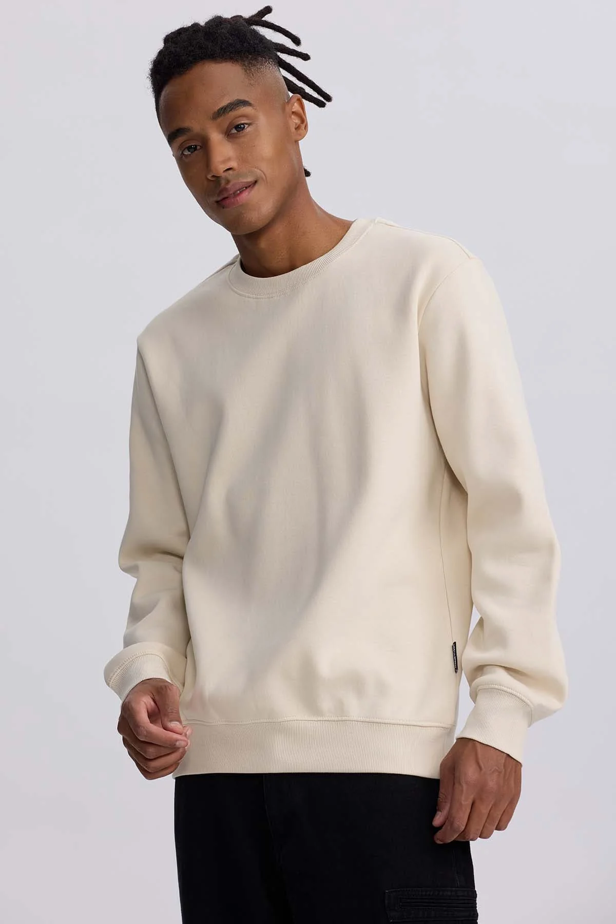 Polerón Hombre Liso Beige - Image 2