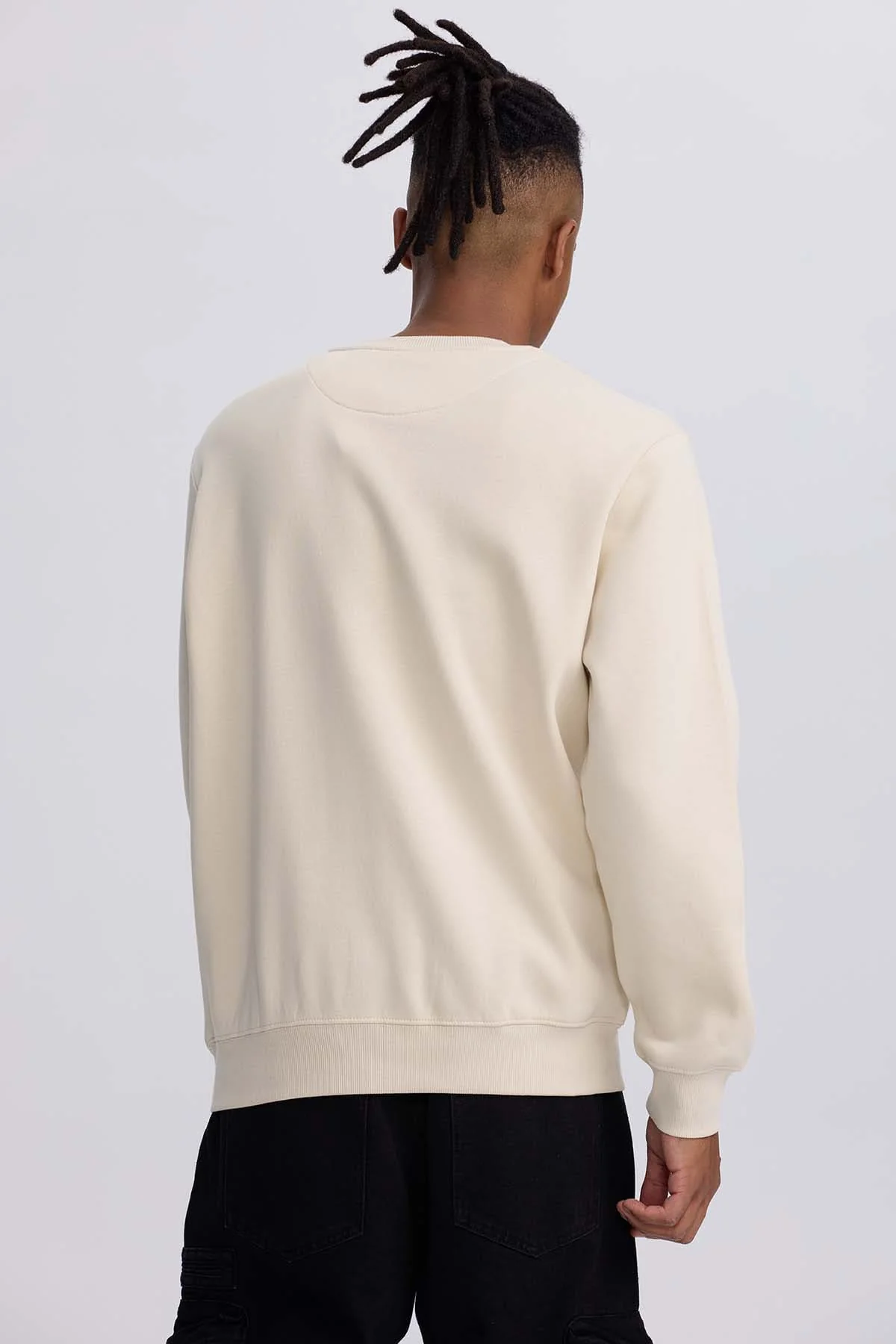 Polerón Hombre Liso Beige - Image 3