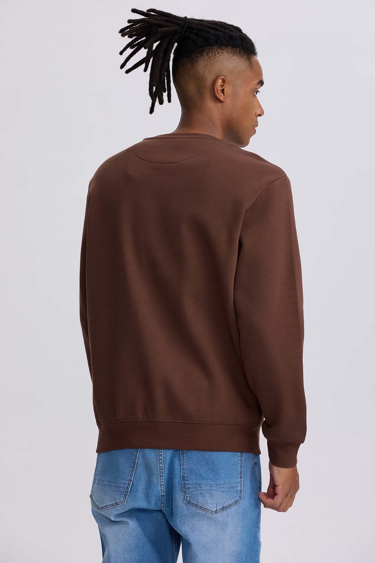 Polerón Hombre Liso Chocolate - Image 3