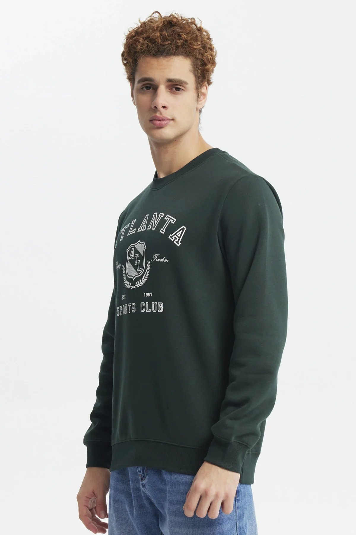 Polerón Hombre Slim Verde - Image 2