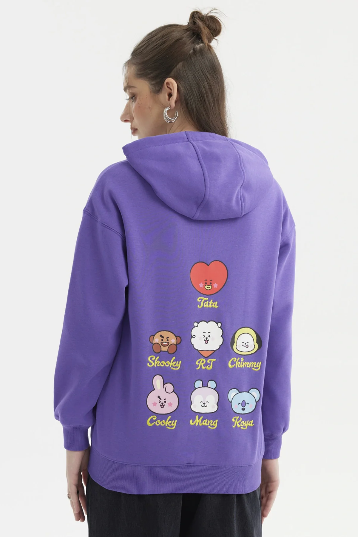 Polerón Mujer Bt21 Violeta - Image 3