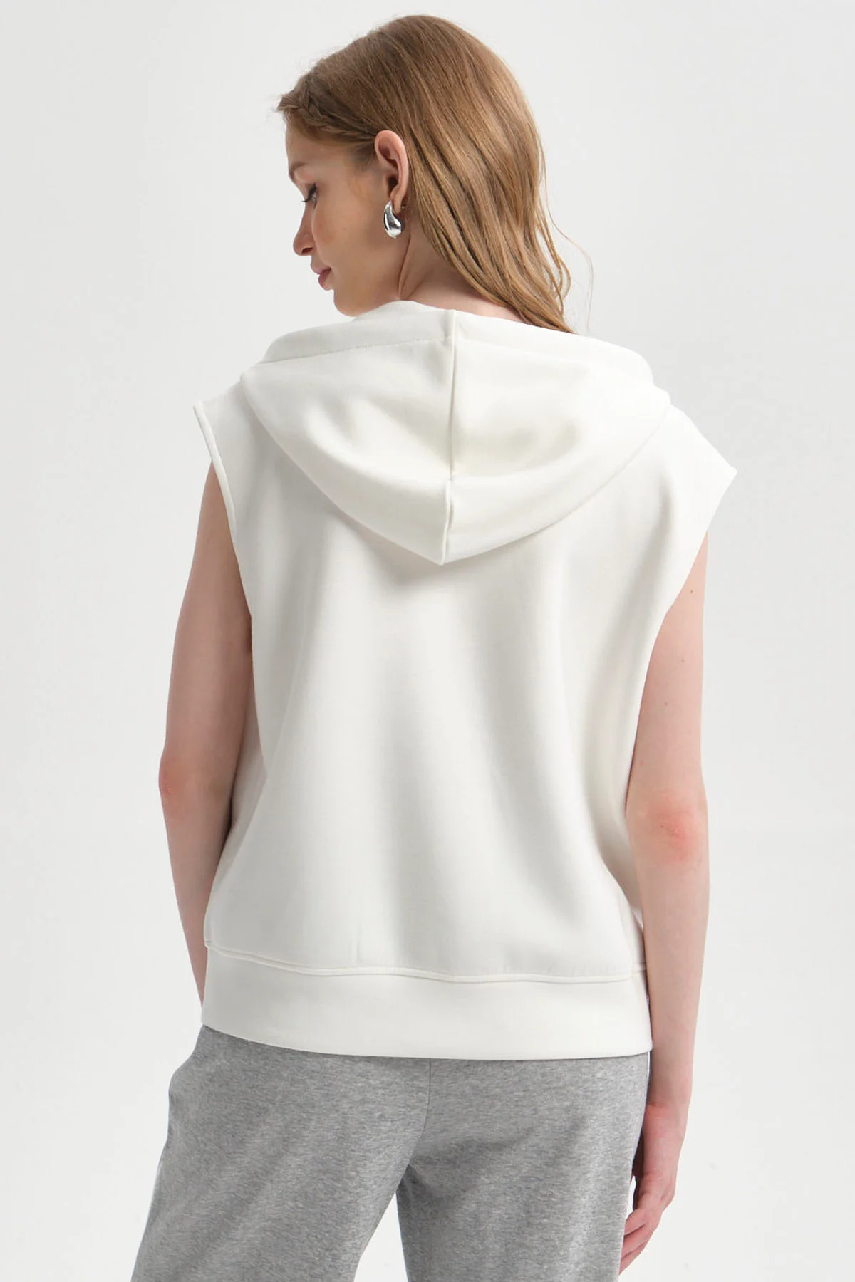 Polerón Mujer Full Zipper Crudo - Image 3