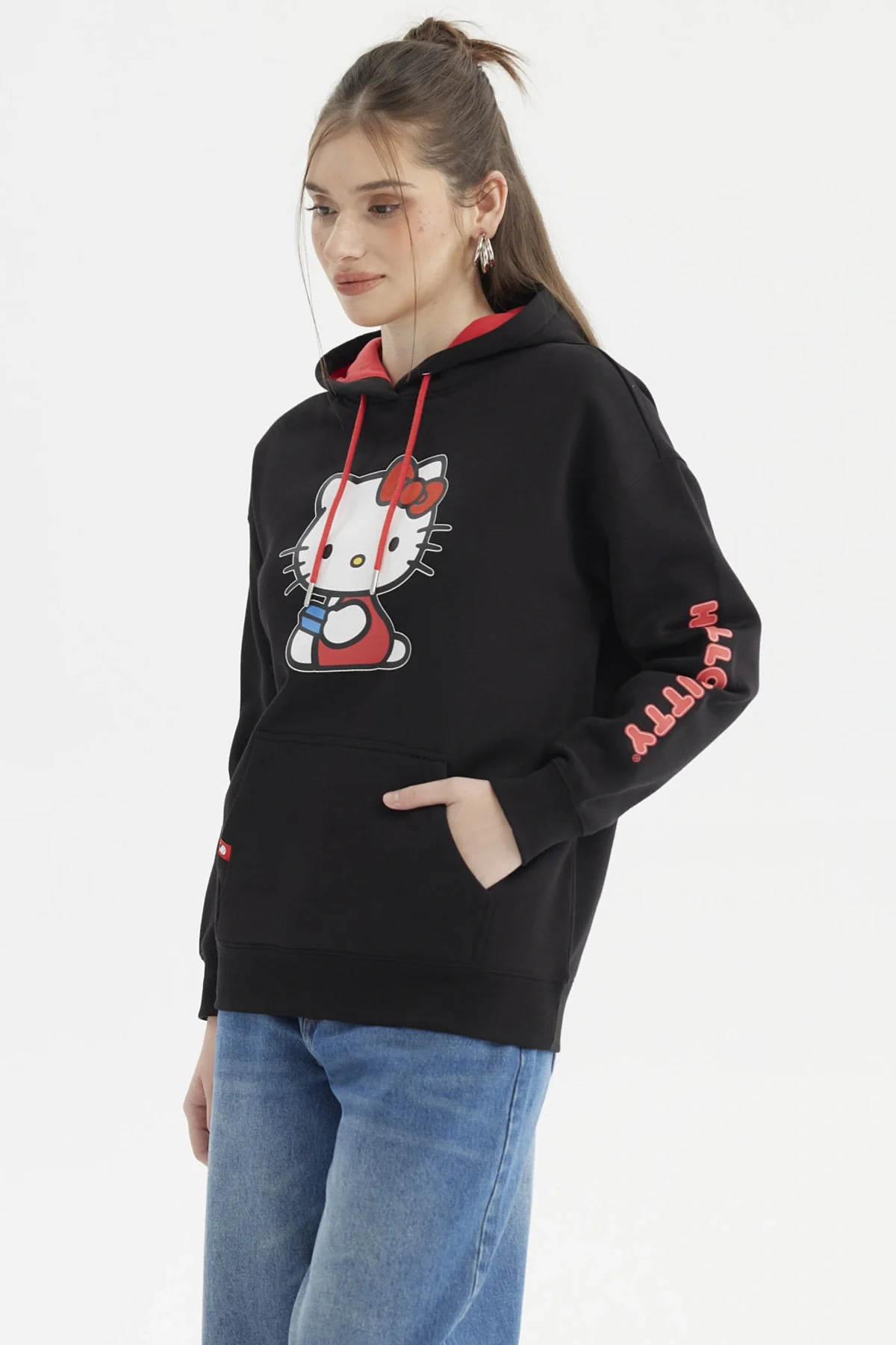 Polerón Mujer Hello Kitty Negro - Image 2