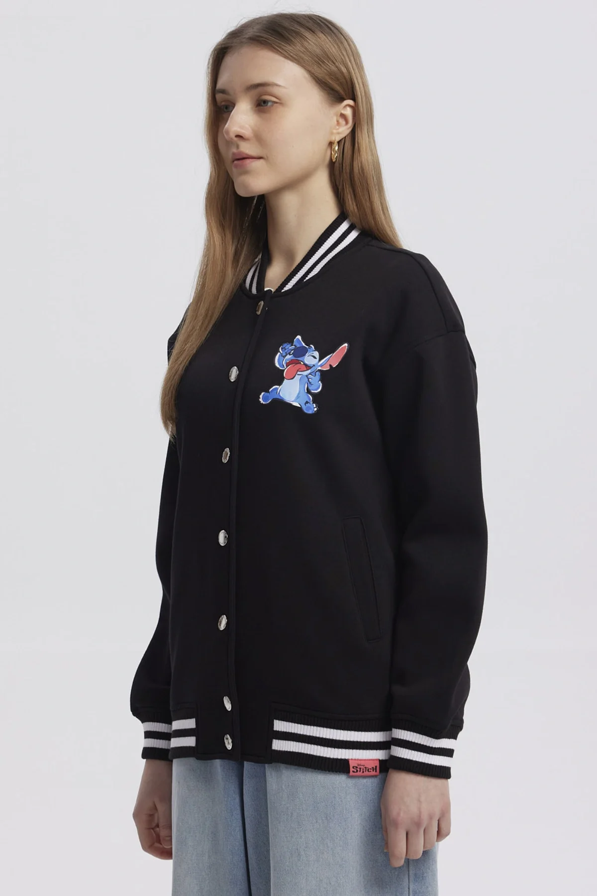 Polerón Mujer Lilo Stitch Negro - Image 3