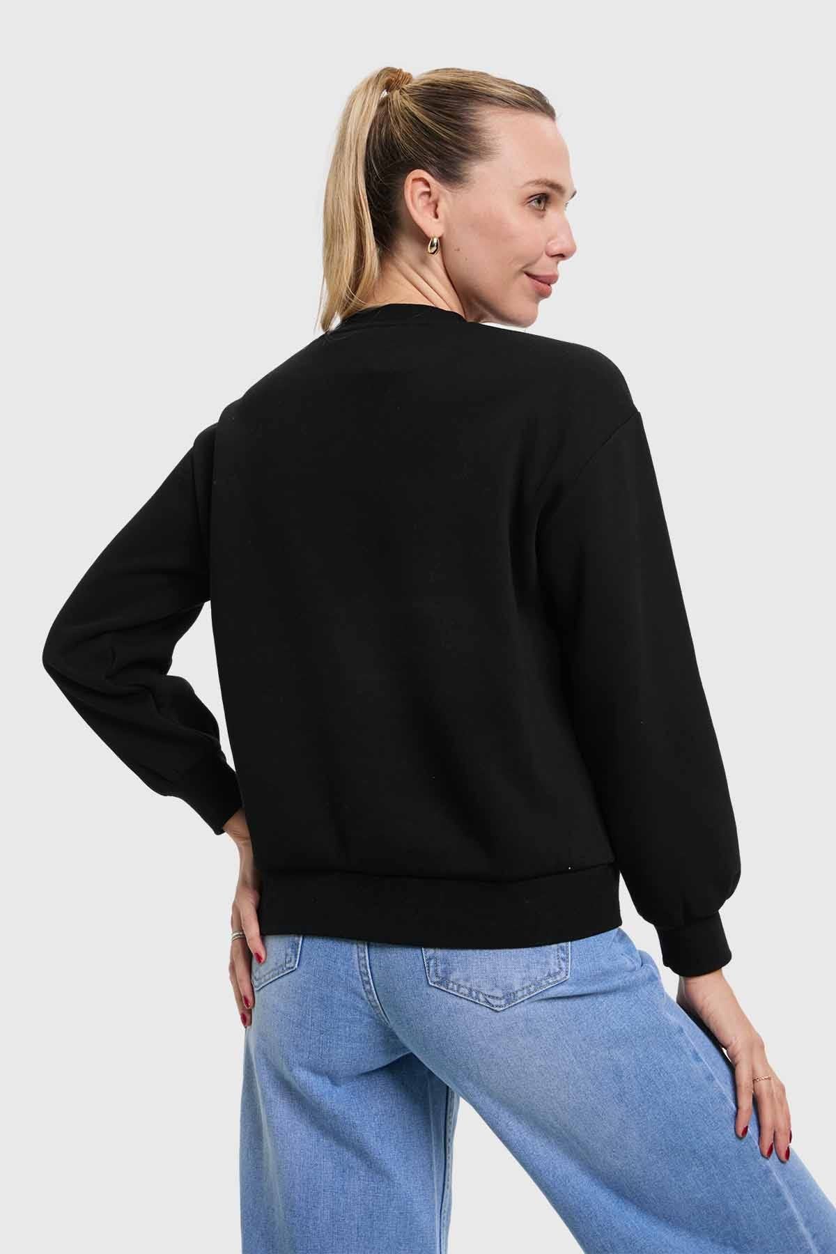 Polerón Mujer Negro - Image 3