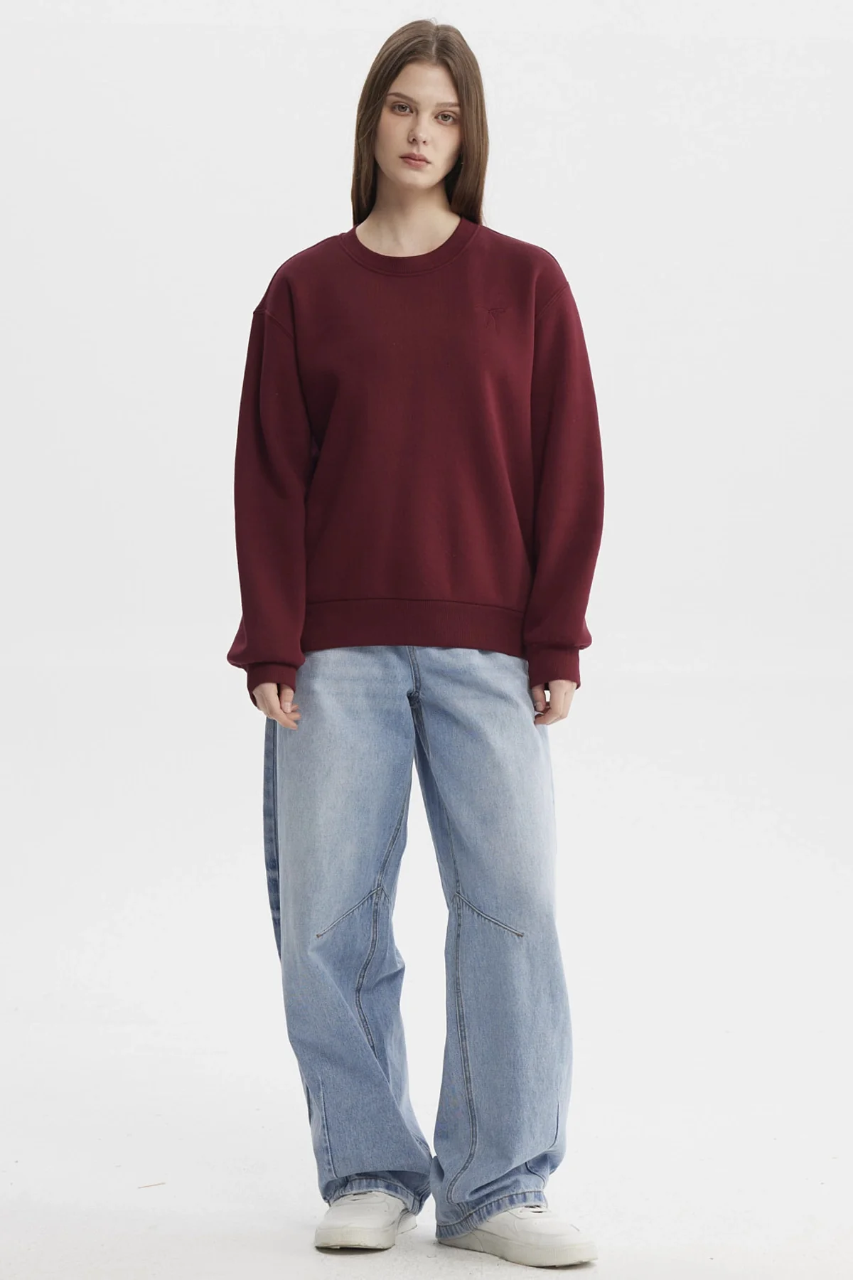Polerón Mujer Liso Rojo - Image 4