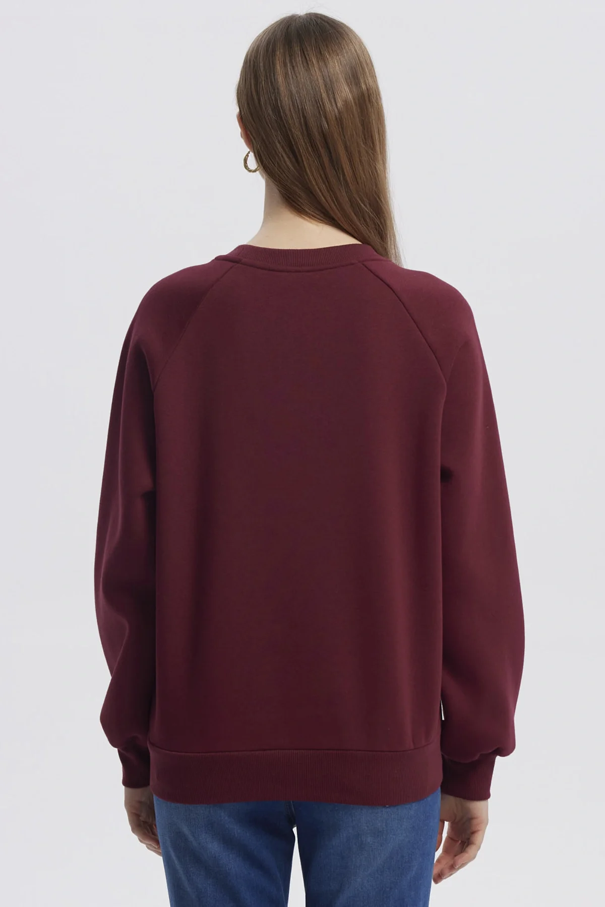 Polerón Mujer Oversize Print Rojo - Image 3