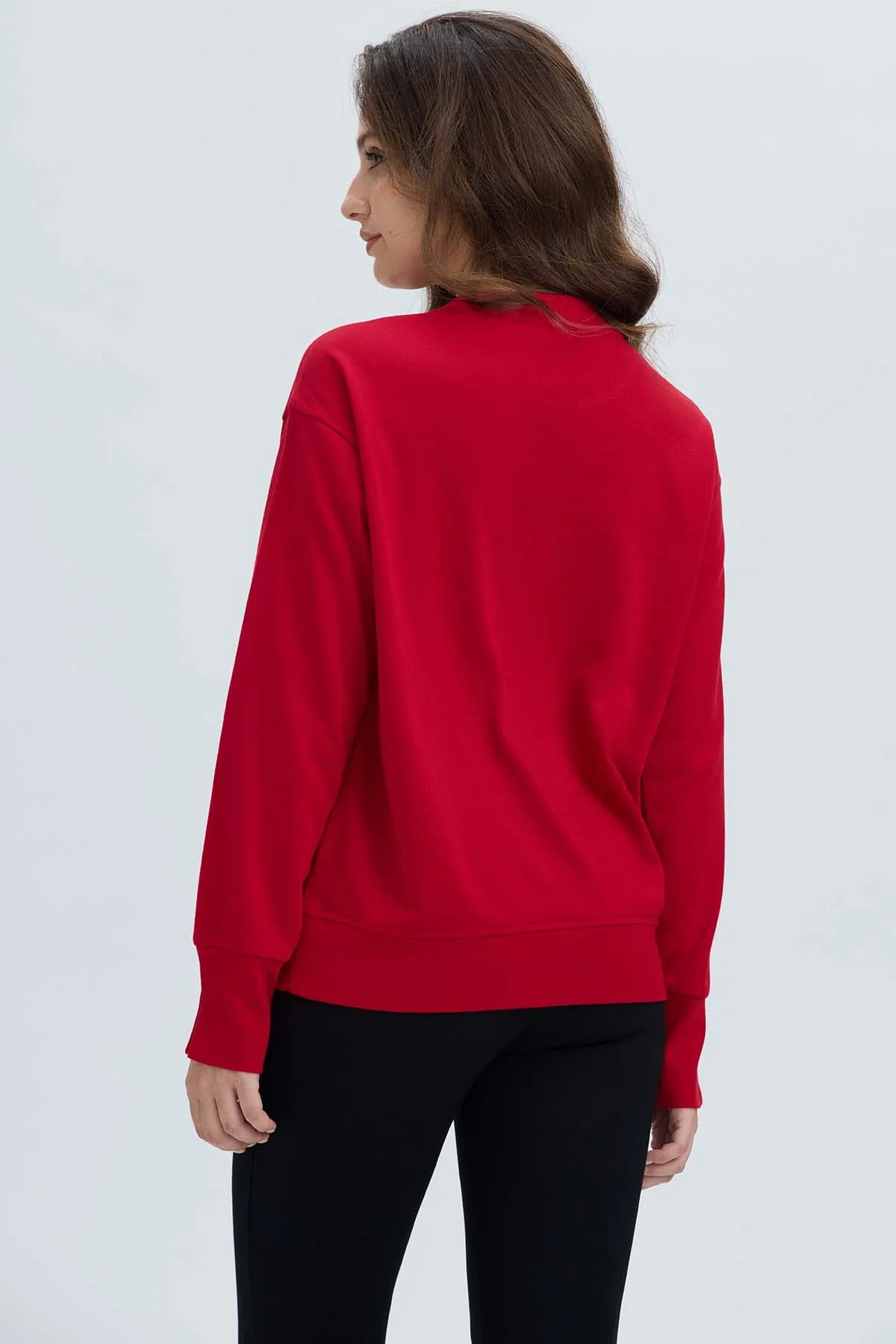 Polerón Mujer Print Posicional Rojo - Image 3