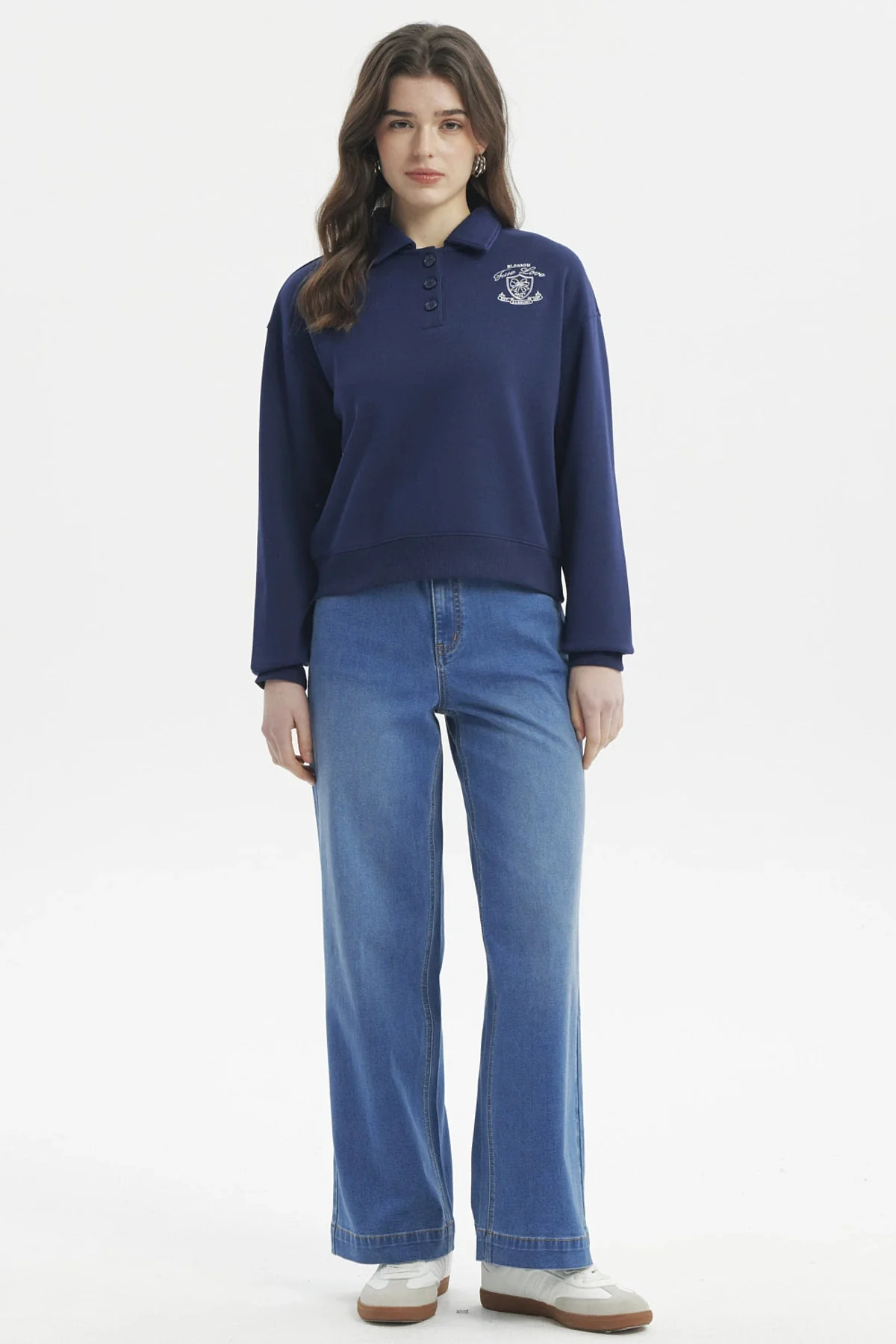 Polerón Mujer Slim Azul - Image 4
