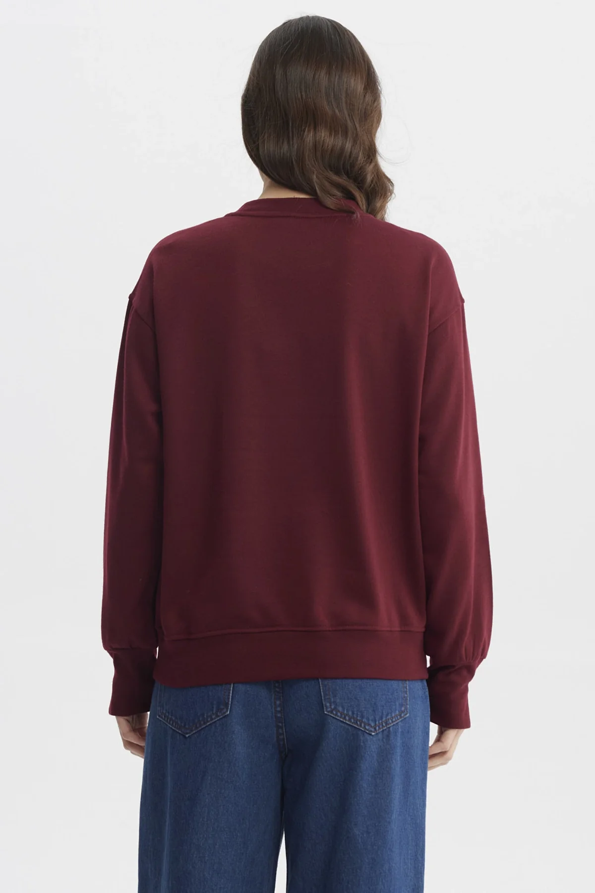 Polerón Mujer Slim Burdeo - Image 3