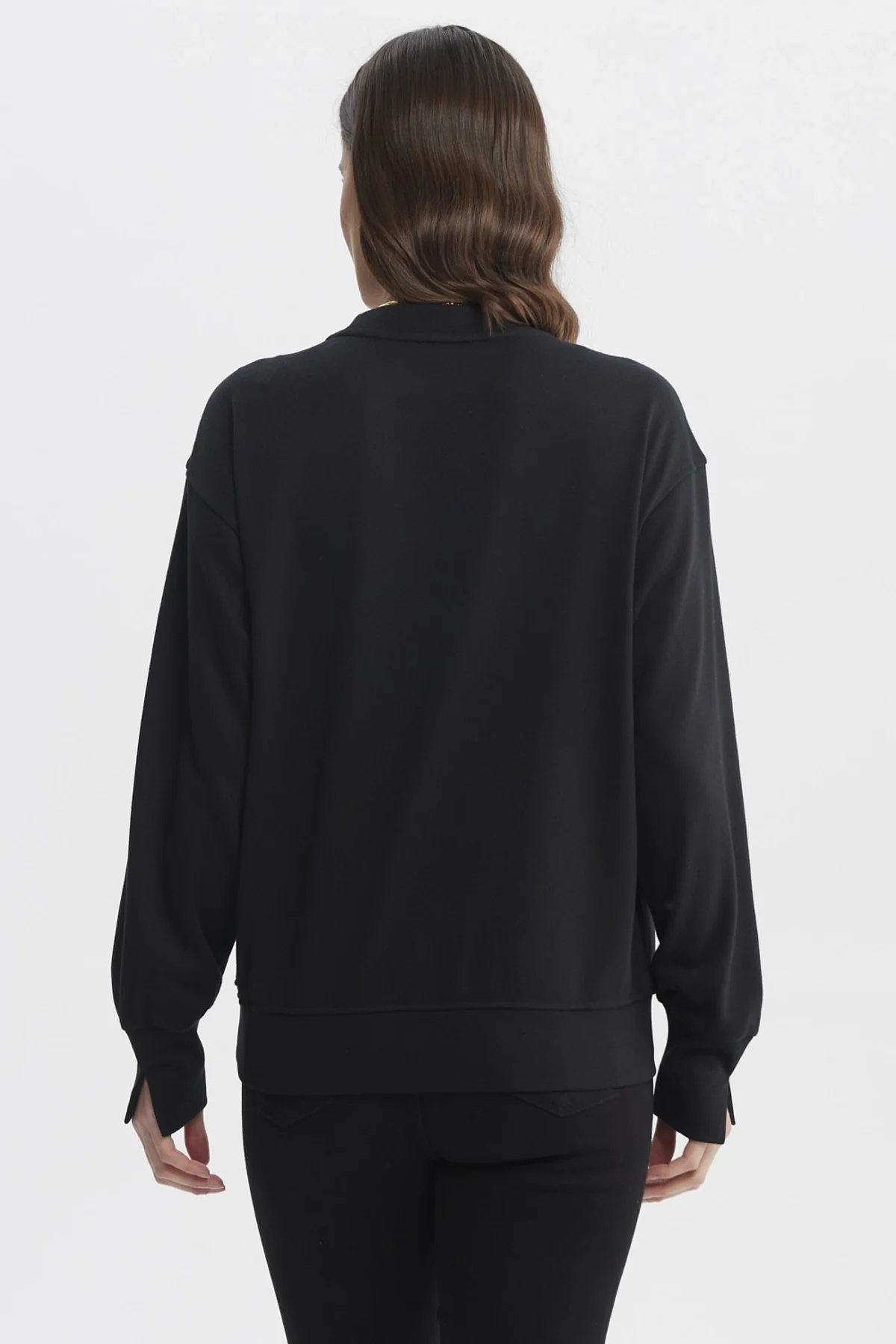 Polerón Mujer Slim Negro - Image 3