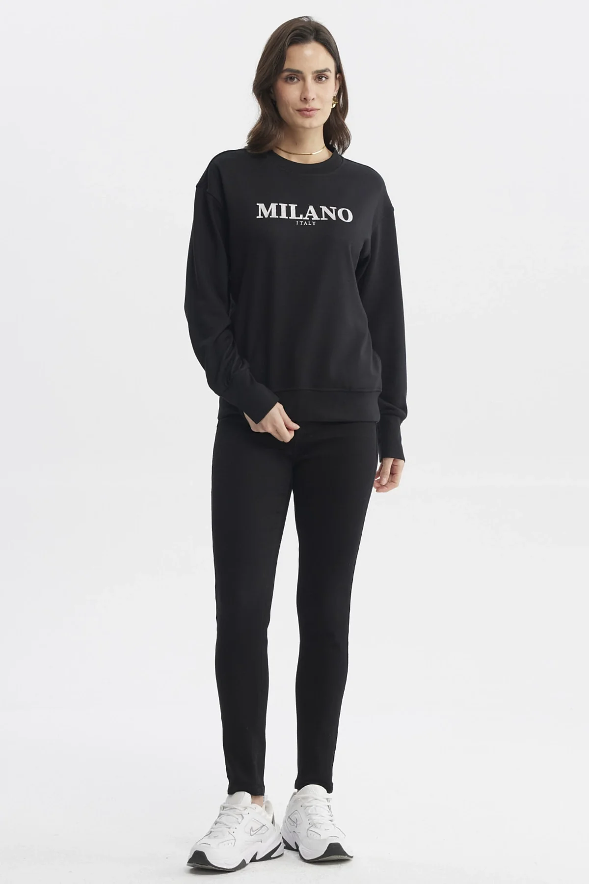 Polerón Mujer Slim Negro - Image 4