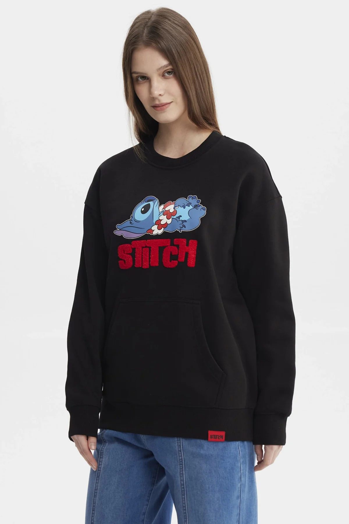 Polerón Mujer Stitch Negro - Image 4