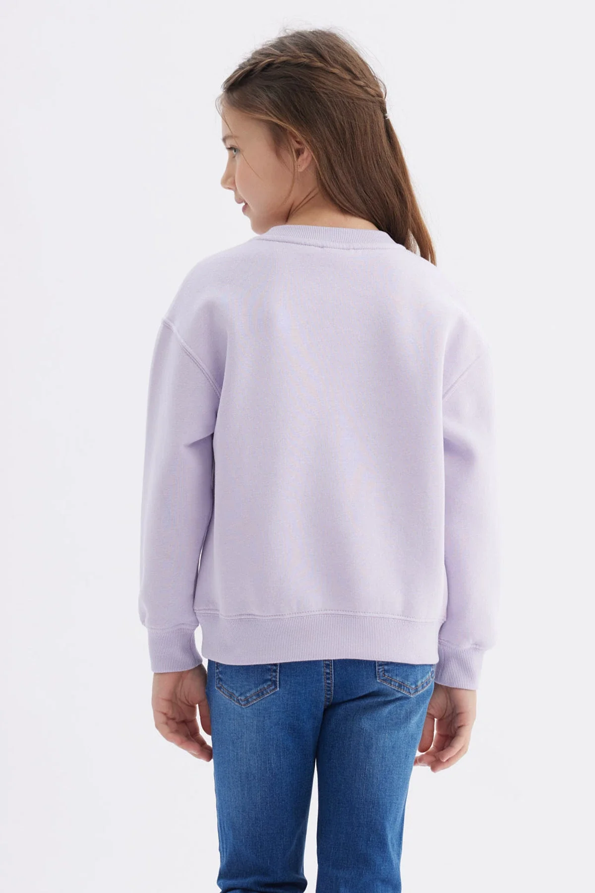 Polerón Niña Básico Print Lila - Image 3