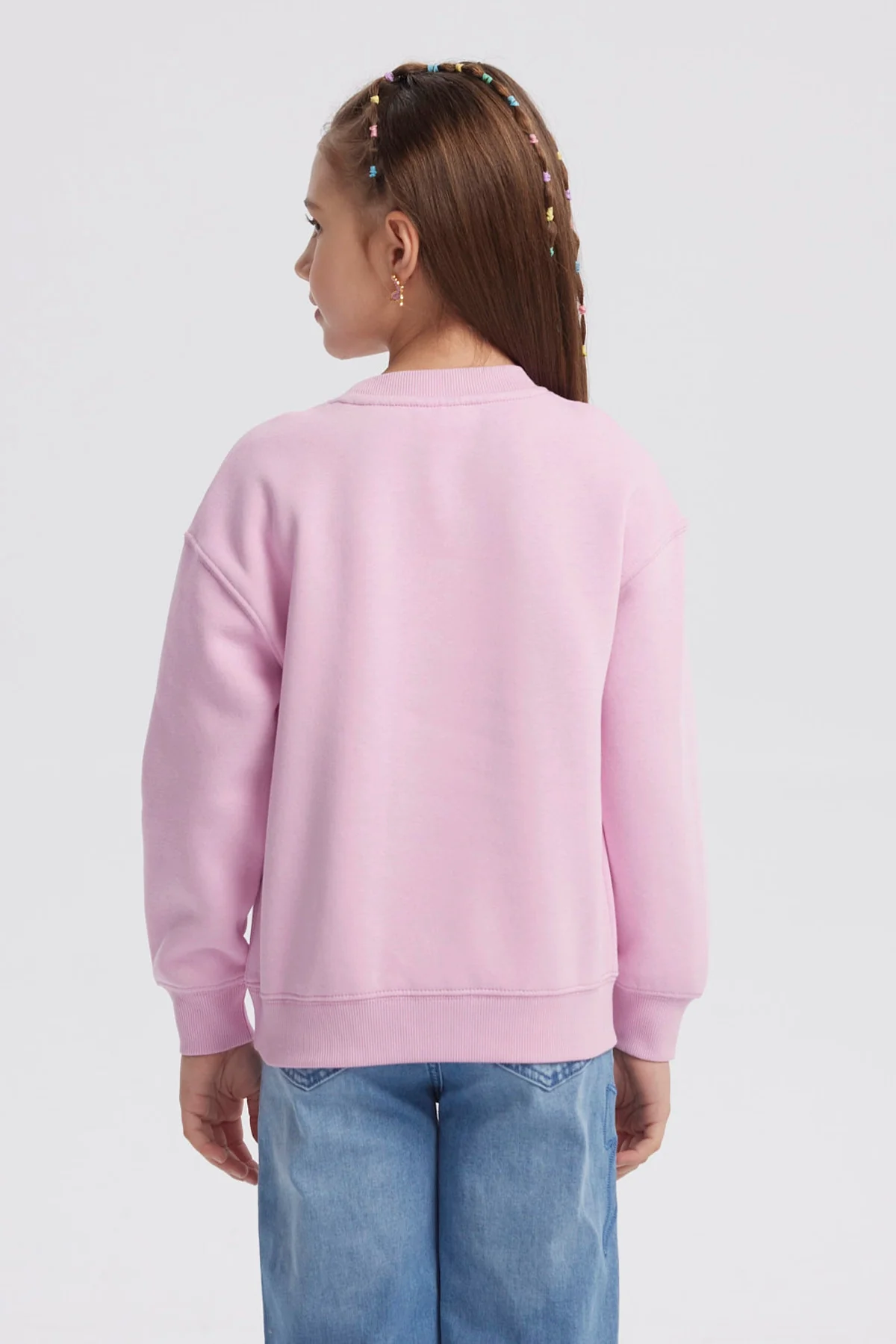 Polerón Niña Básico Print Rosado - Image 3