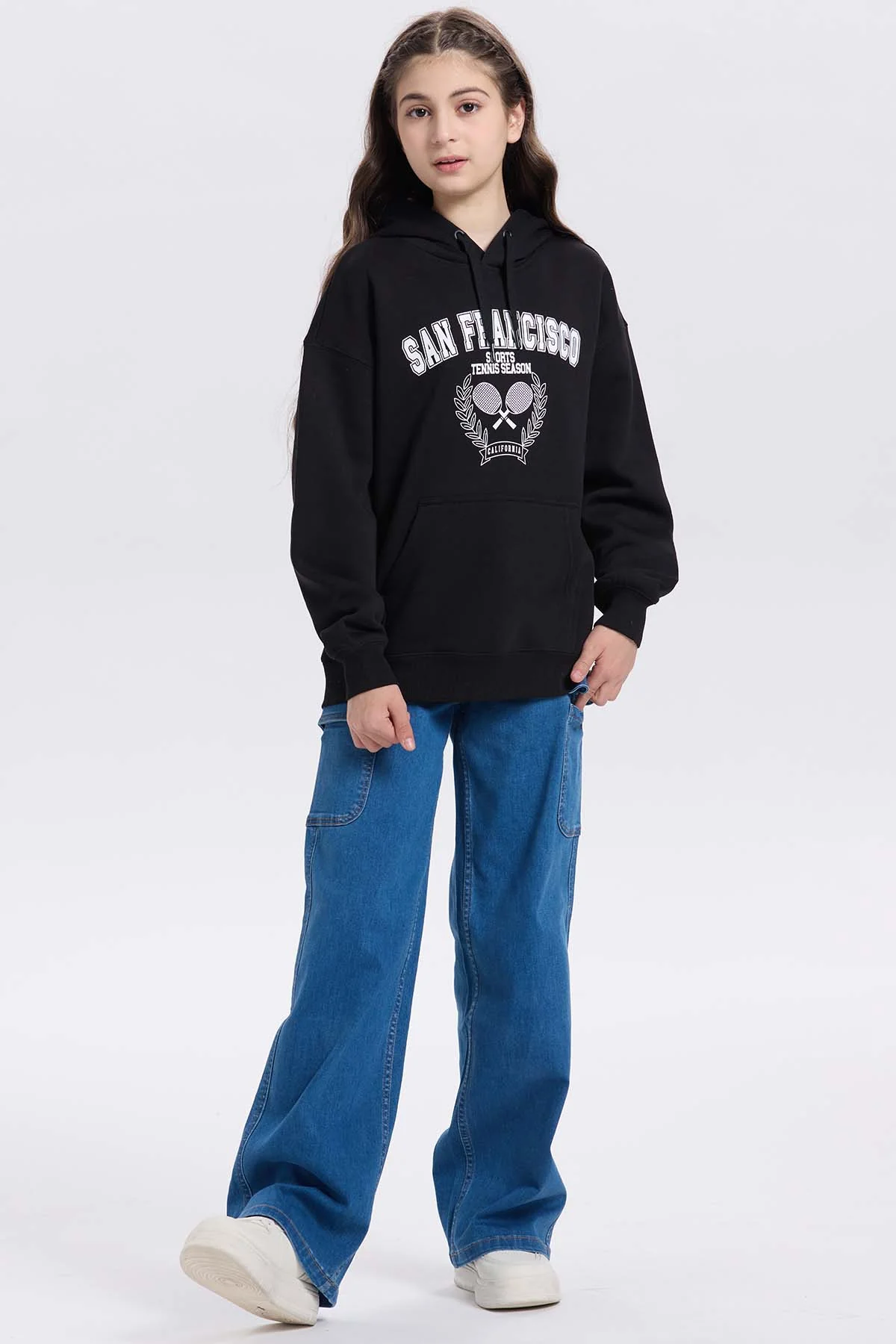 Polerón Niña College Negro - Image 4