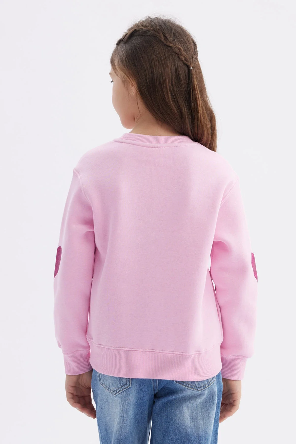 Polerón Niña Corazones Rosado - Image 3