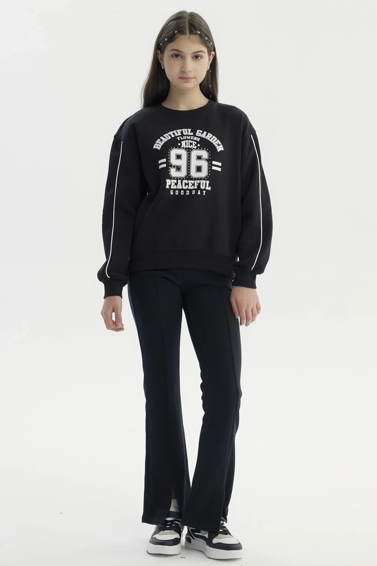 Polerón Niña Slim Negro - Image 4