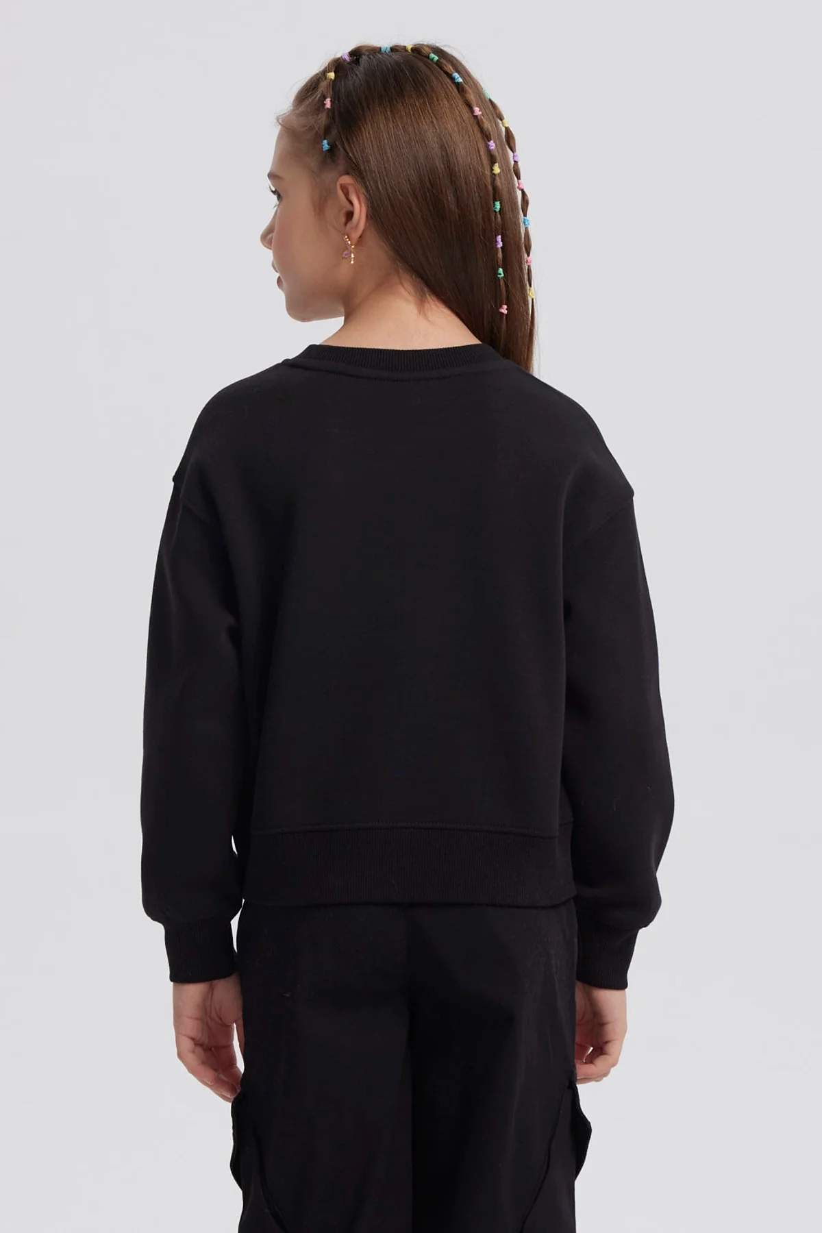 Polerón Niña Strass Negro - Image 3