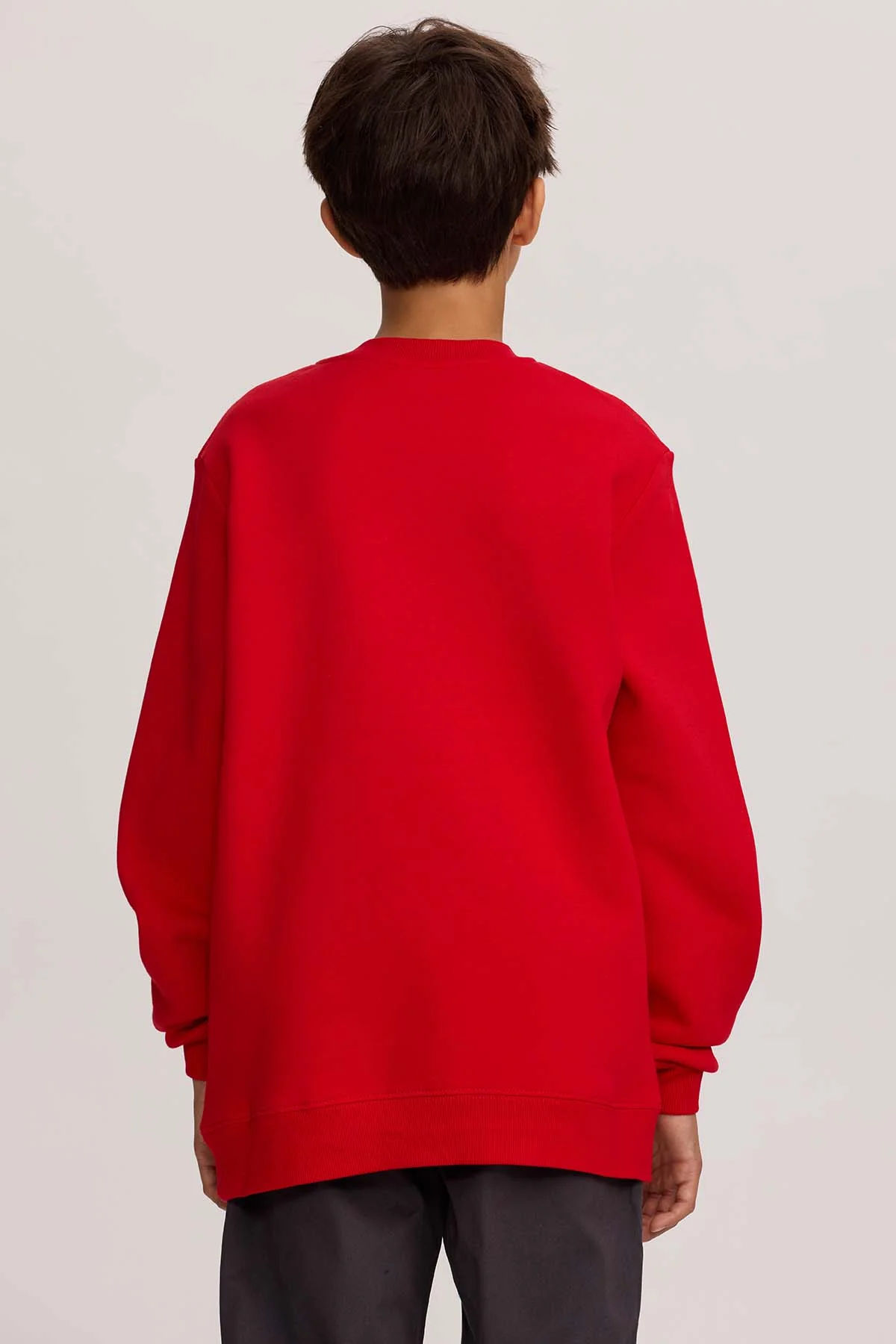 Polerón Niño Básico Print Rojo - Image 3
