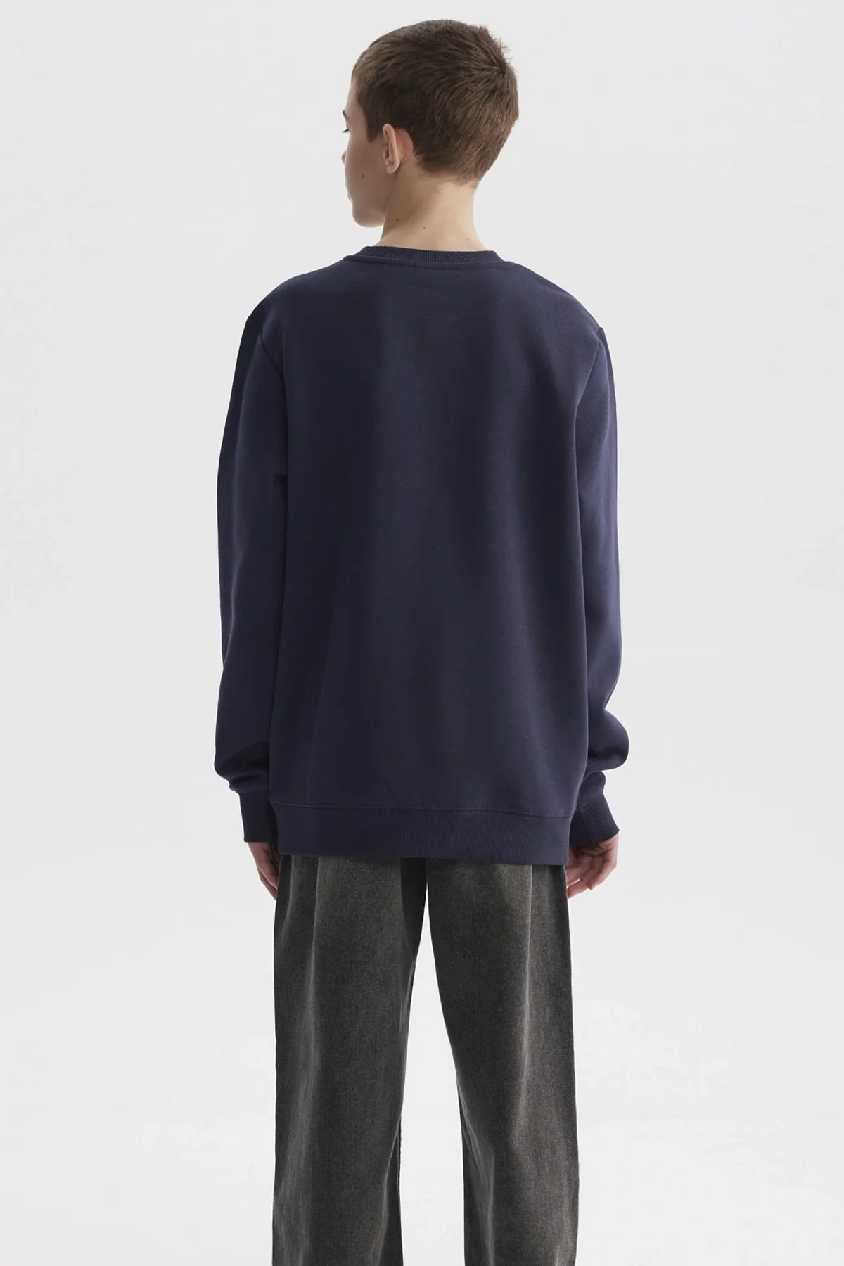 Polerón Niño Básico Teen Azul Oscuro - Image 3