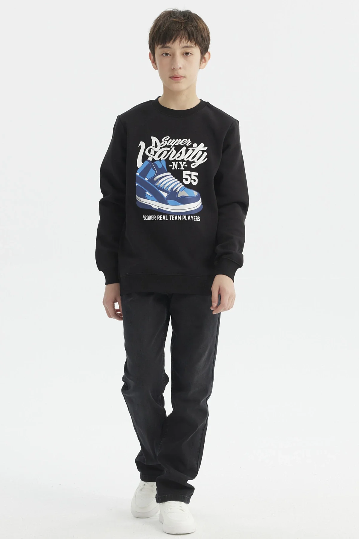 Polerón Niño Básico Teen Negro - Image 4