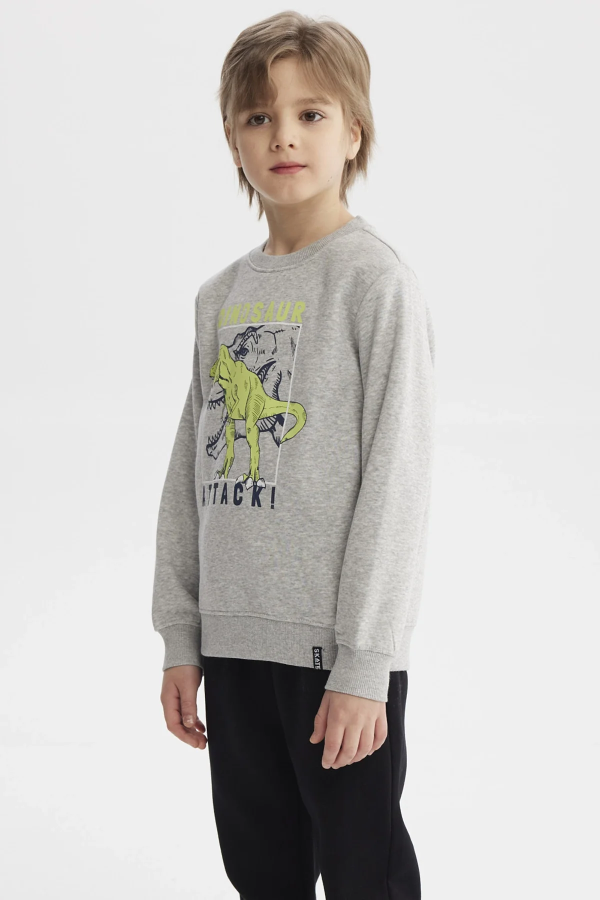 Polerón Niño Básico Toddler Gris Melange - Image 2